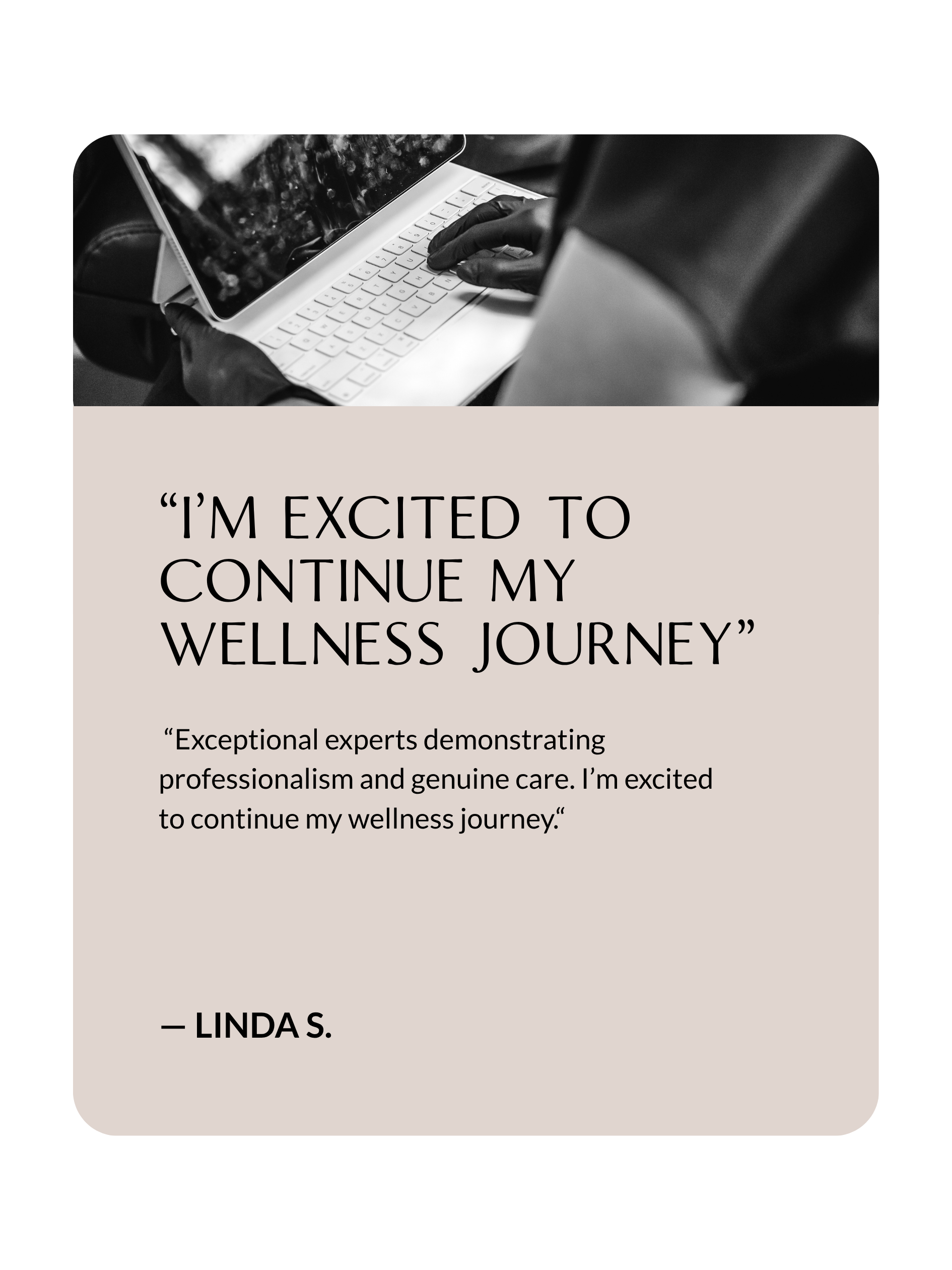 Client testimonial about body composition improvement at Sona Medical Aesthetics Newcastle WA