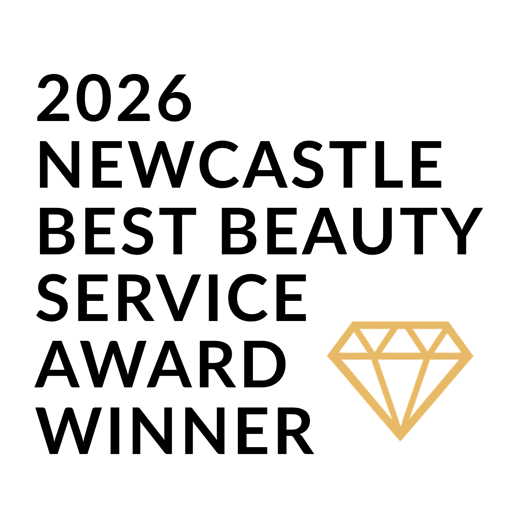 2026 Newcastle Best Beauty Service Award Winner 