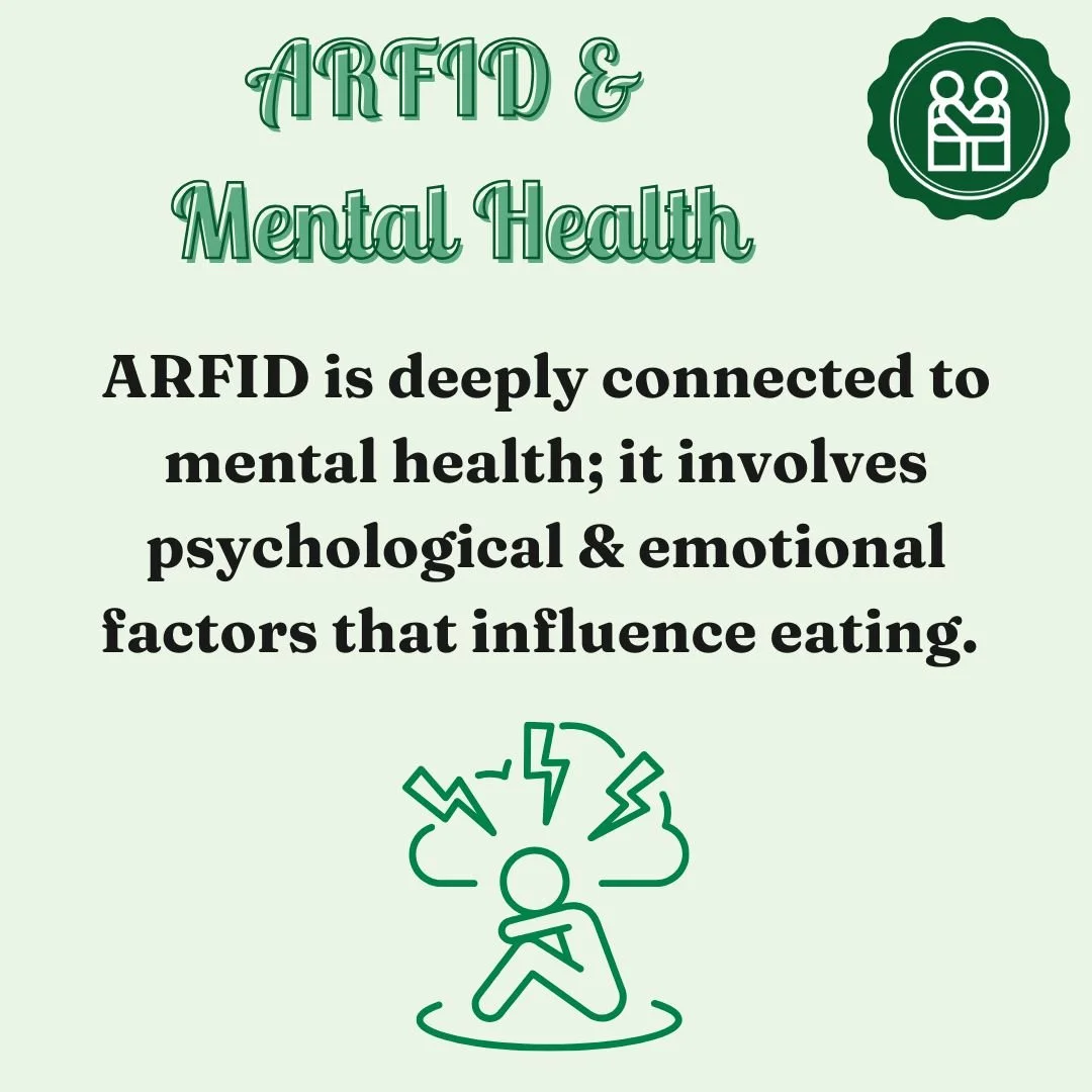 🌍 World Mental Health Day 💚

October 10th is a reminder that mental health matters for everyone &mdash; including those living with ARFID.

ARFID isn&rsquo;t about being &ldquo;picky.&rdquo;
It&rsquo;s about fear, anxiety, and sensory challenges th