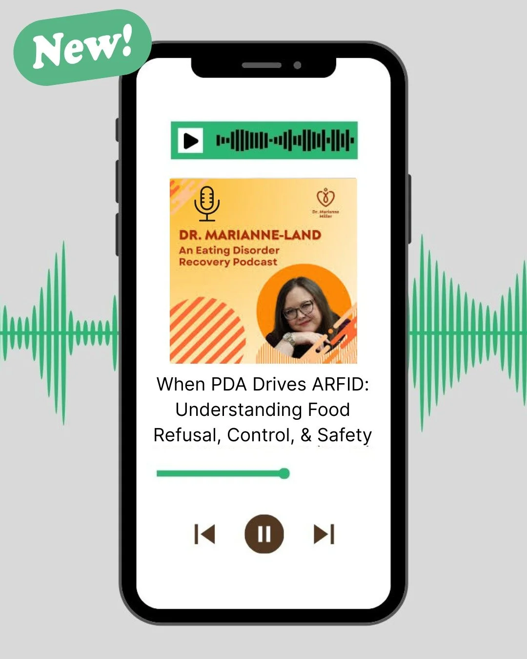 Another great podcast by Dr. Marianne Miller about PDA and ARFID. I learn so much from each of her podcasts, such a wealth of knowledge!

Dr Marianne examines when ARFID is shaped by a PDA profile, eating challenges are not simply about sensory prefe