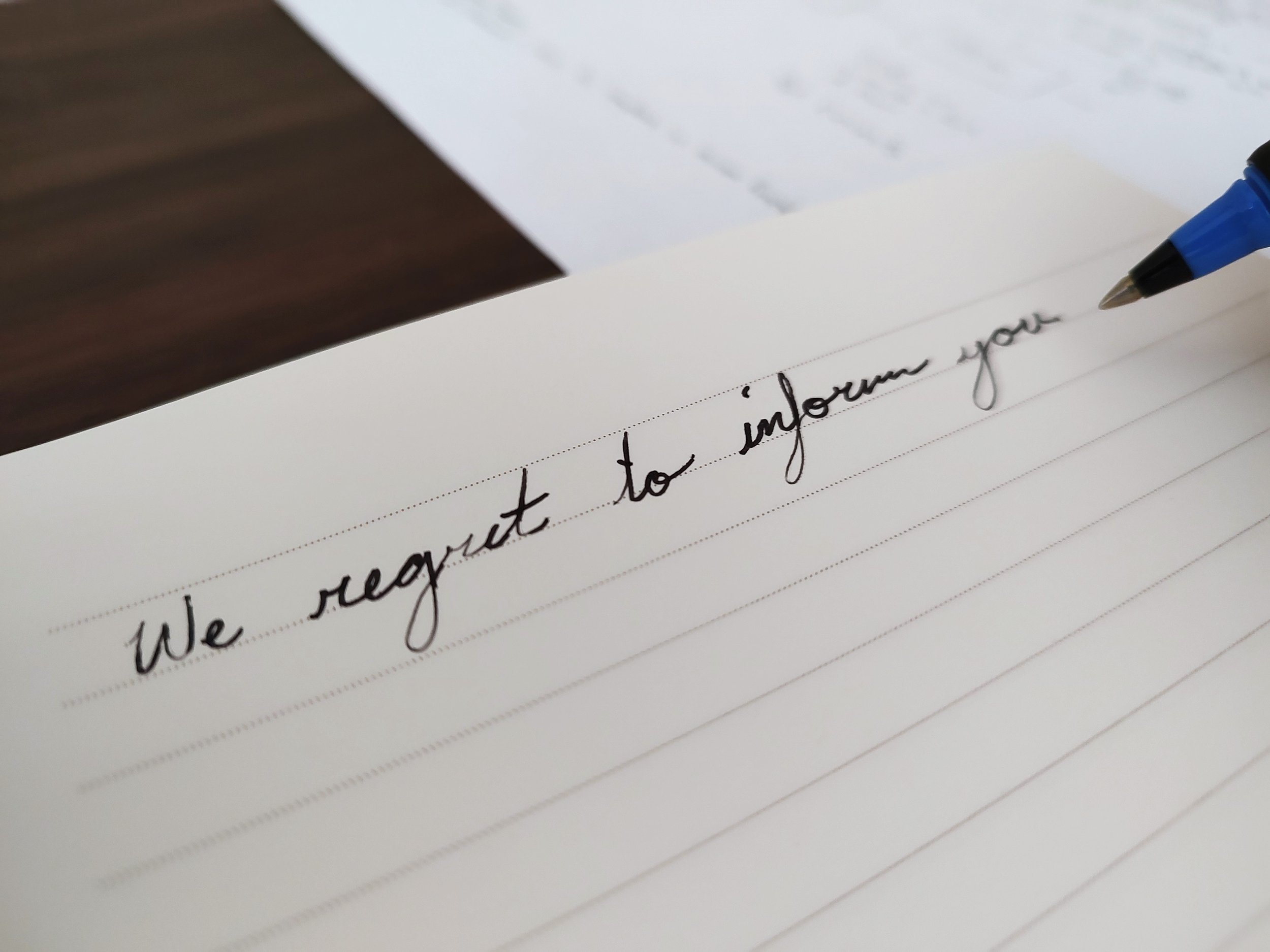 Rejection Letters