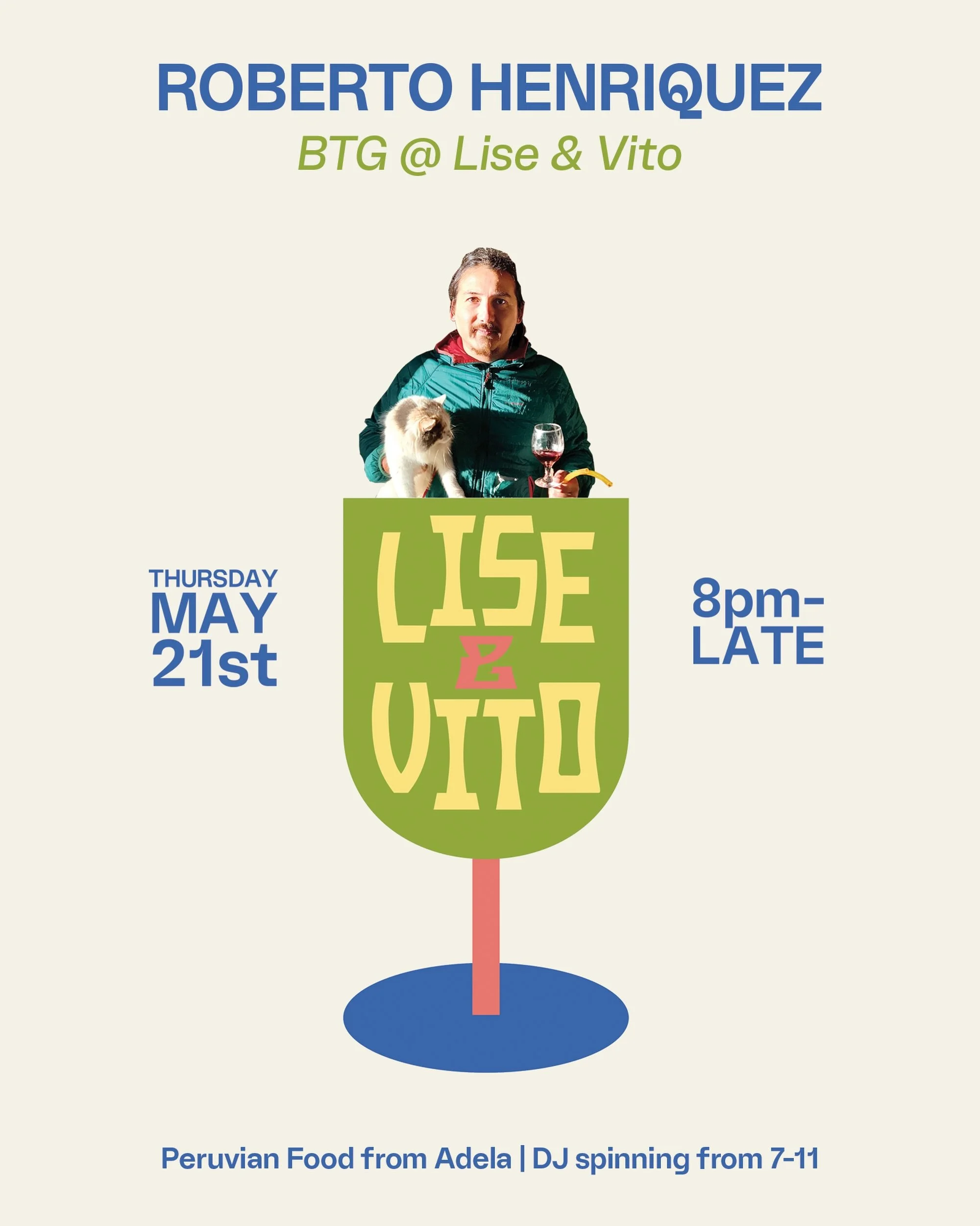 🍷 MEET YOUR MAKER! 🍷 

This Thursday 5/21, @henriquez_rober will be joining us at the bar all the way from the B&iacute;o B&iacute;o Valley in Chile 🇨🇱 to showcase a super fun line up of his beautiful wines by the glass! 

There will also be a de