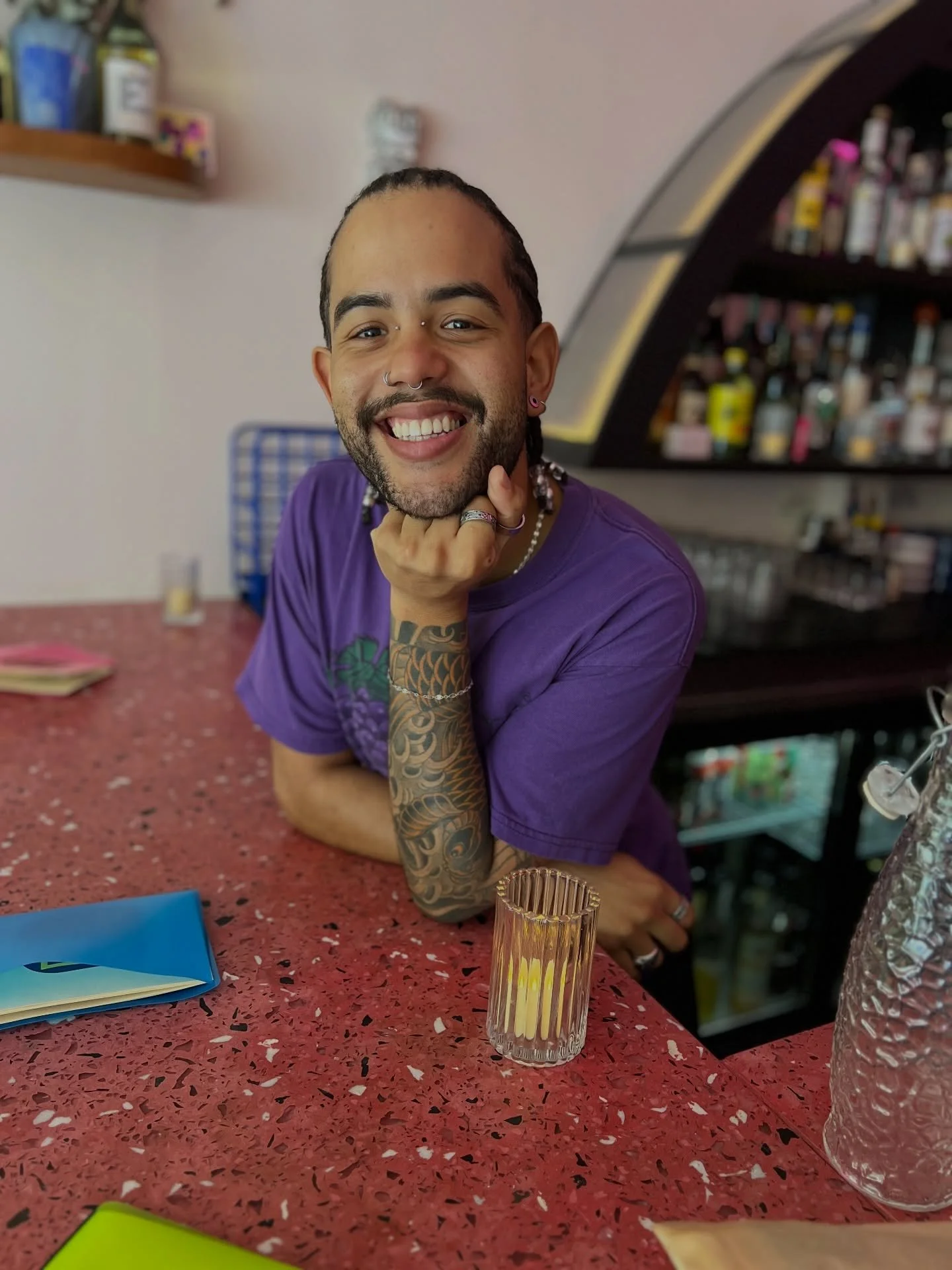 This sweetie babes @oniyxtings is dusting off their bartender boots to hold down the fort today and tomorrow while we take our team out to Long Island to visit @matchbookdistilling ! Come by and see them, give them smooches and hugs and especially be
