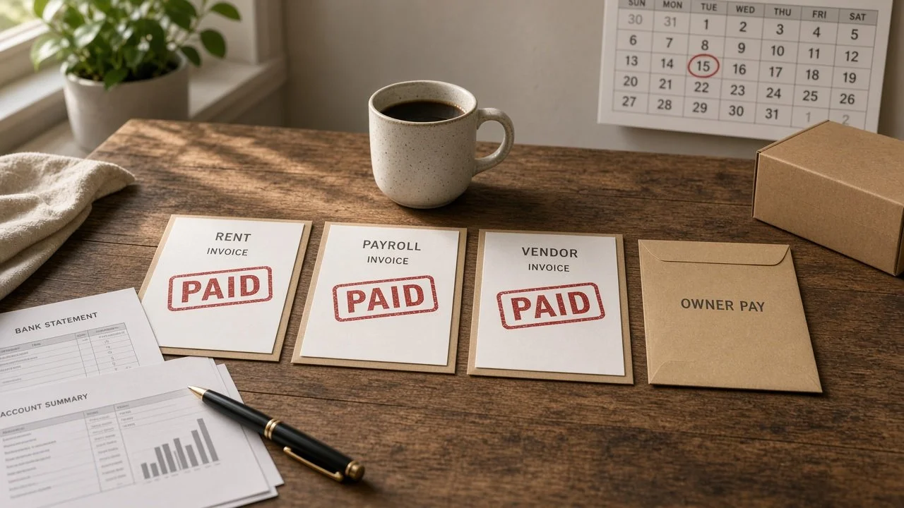 Why Can’t You Pay Yourself This Month? The Three Real Reasons Owners Get Paid Last