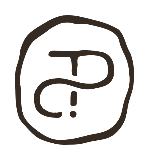 Brandmark for The Petite Cartel in monogram inside hand-drawn style circle.