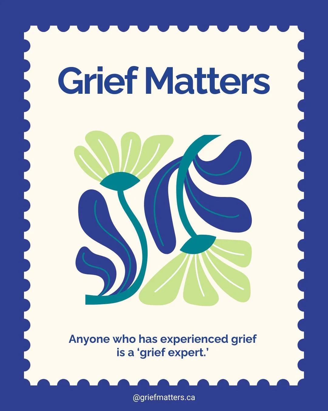 From us to you: Grief Matters 💙
 #GriefMatters #griefmatters #griefawareness #griefandloss