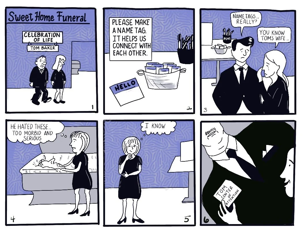 Can you laugh at a funeral?