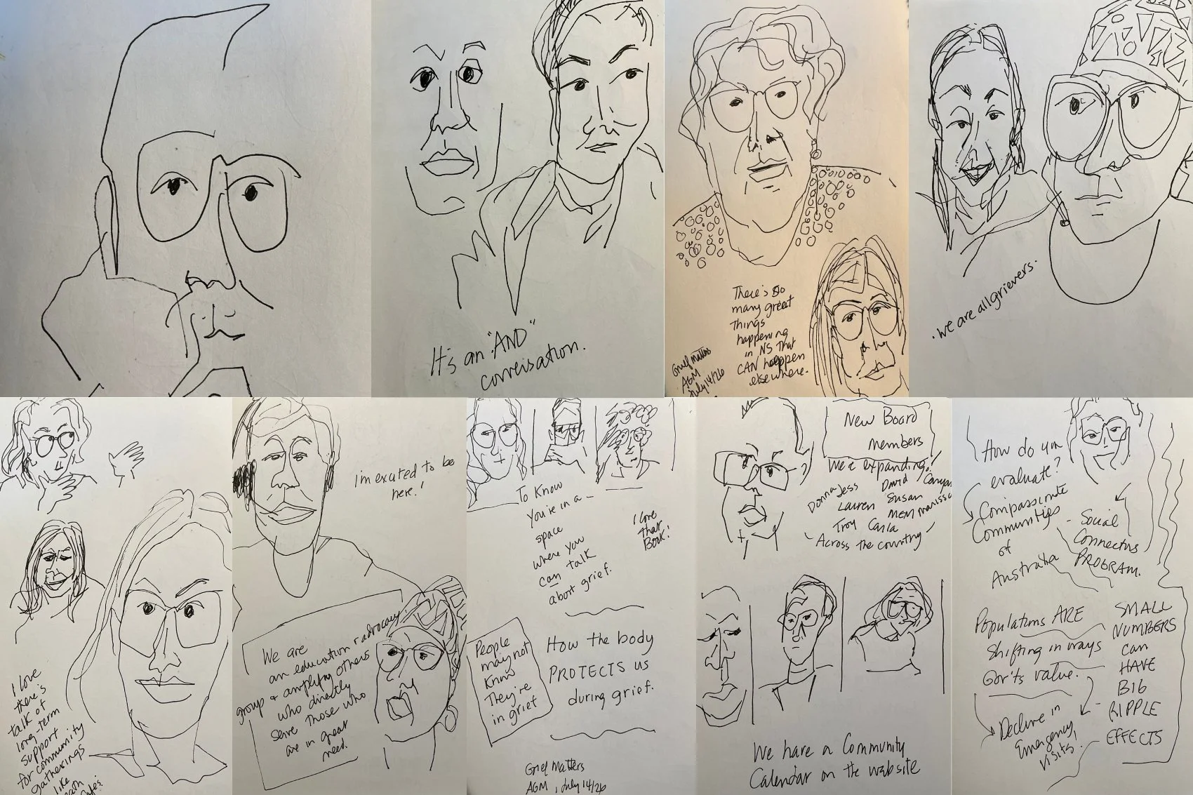 Sketches of our AGM