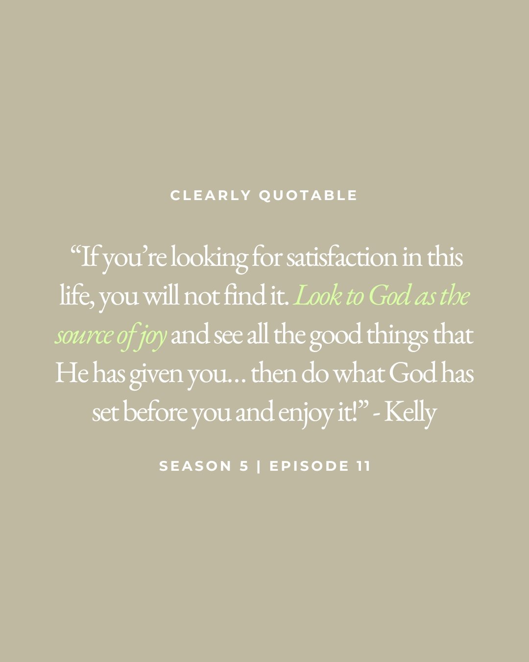👀
God actually wants you to enjoy your life. But not let this life be your source of joy. 🤯

Catch the latest episode of Clearly and tell us what you think!