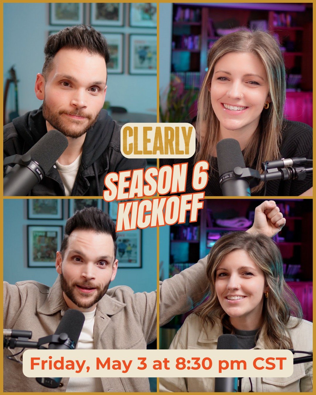 JOIN US! 🎙
You&rsquo;re invited to join our LIVE RECORDING of our Season 6 kickoff episode! 🎉

We normally reserve for our Patreon supporters and donors only. But this week we wanted to invite YOU!

👉 Sign up through the link in our bio!

#clearly