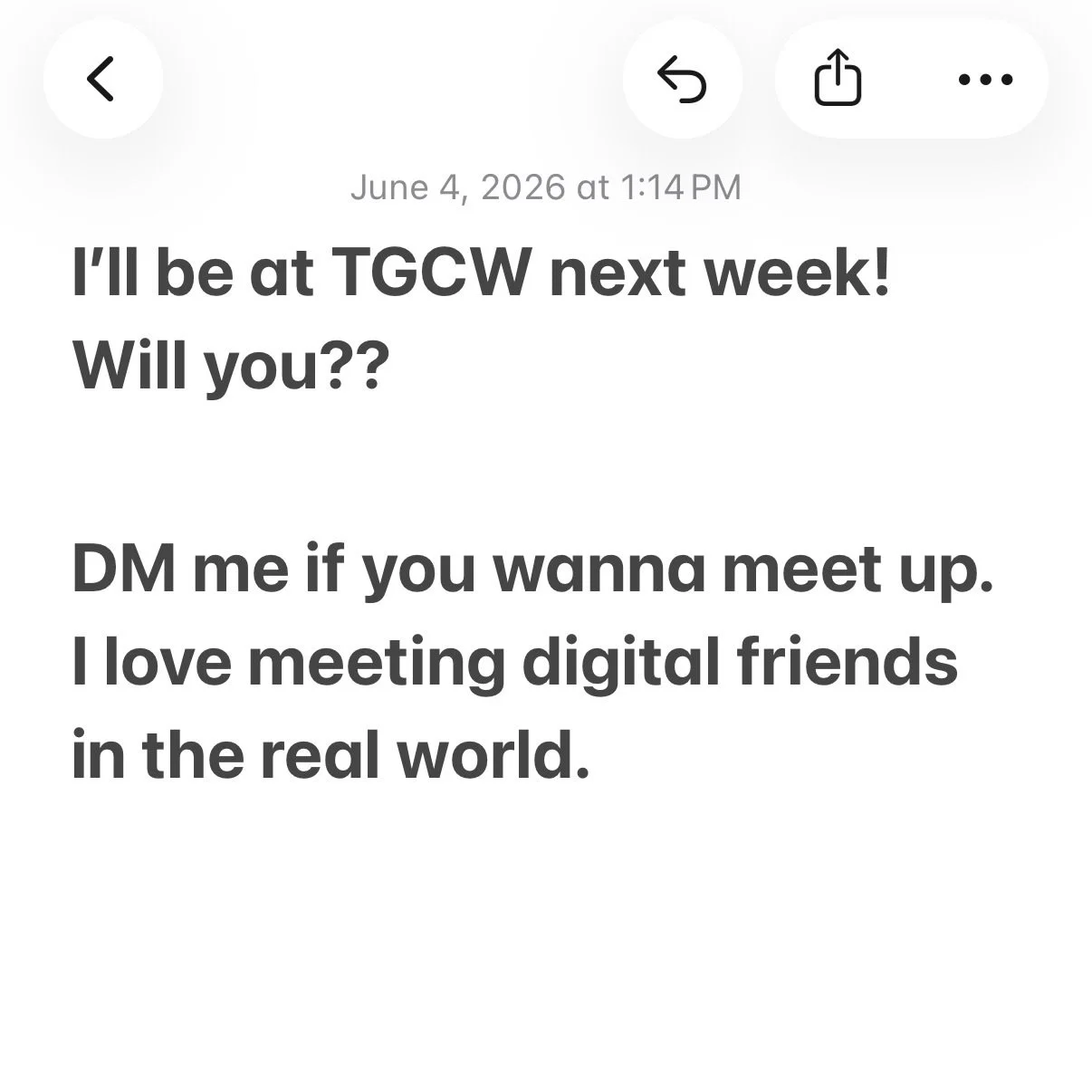 Will you be at the Gospel Coalition Conference for Women? Would love to see you! You can also find me in the list of attendees on the app and message me there!