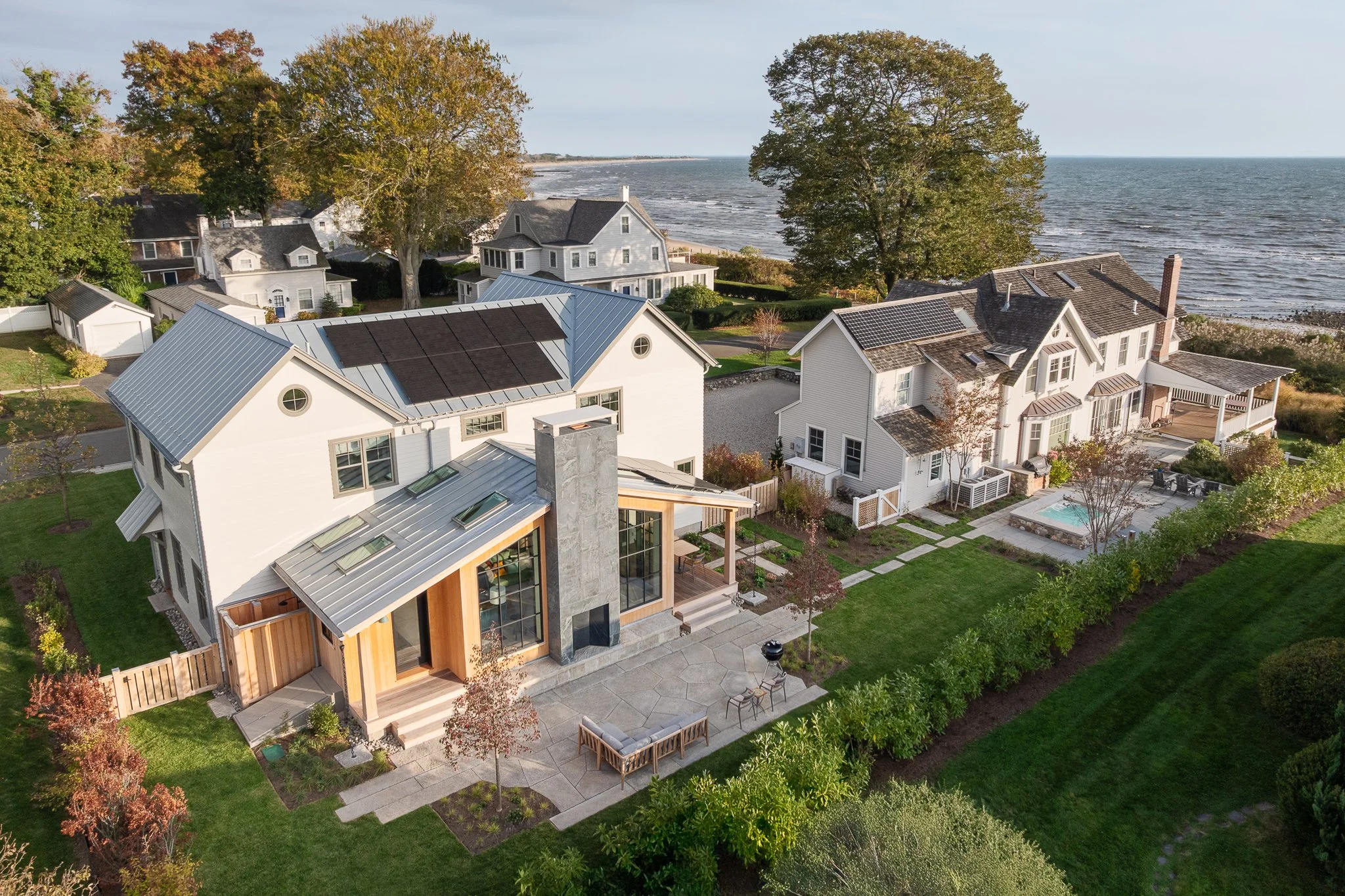 architecture aerial photography exterior landscape peggy sullivan seabird architects madison connecticut