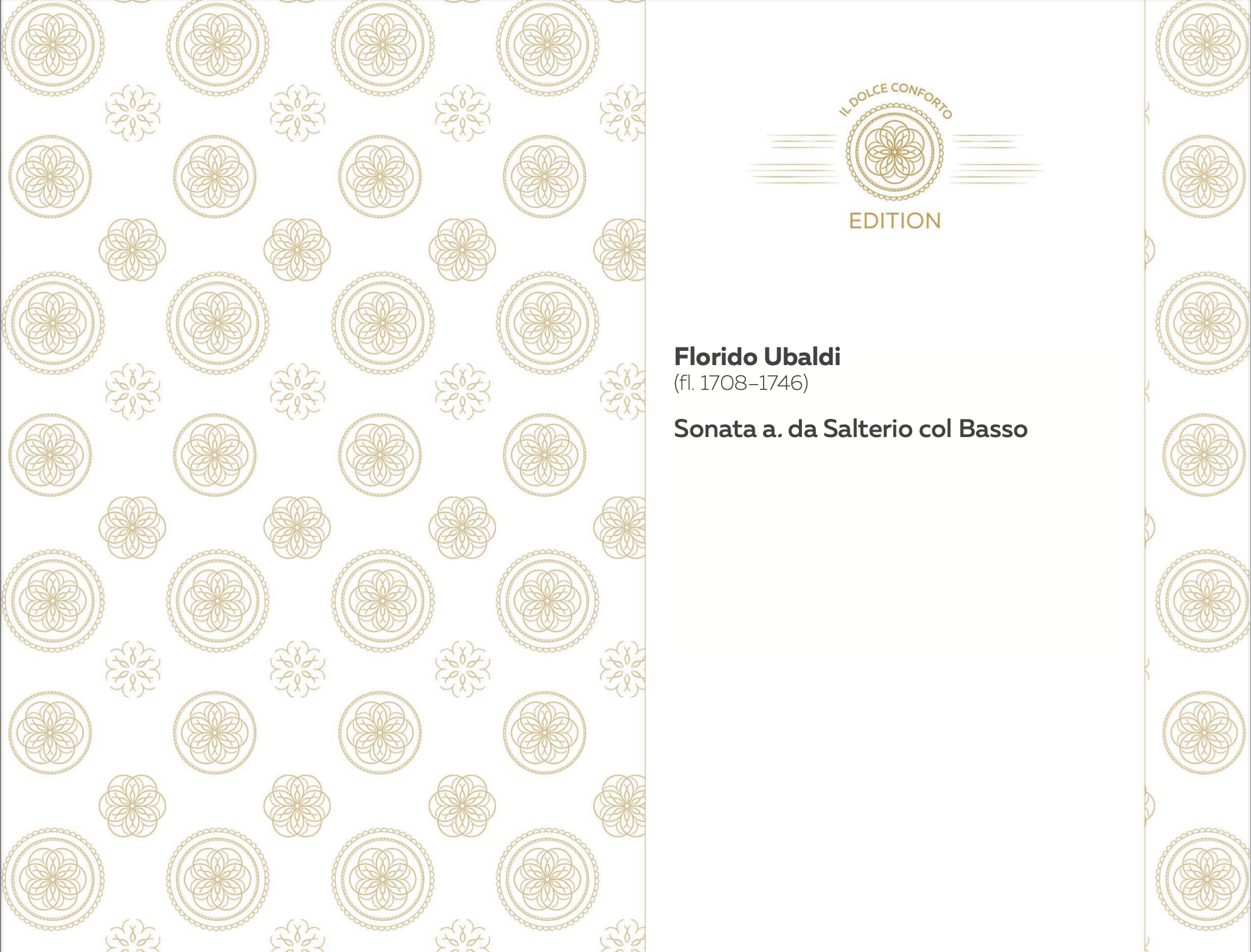 SALTERIO MUSIC 3 - Florido Ubaldi, Sonata a. da Salterio Col Basso