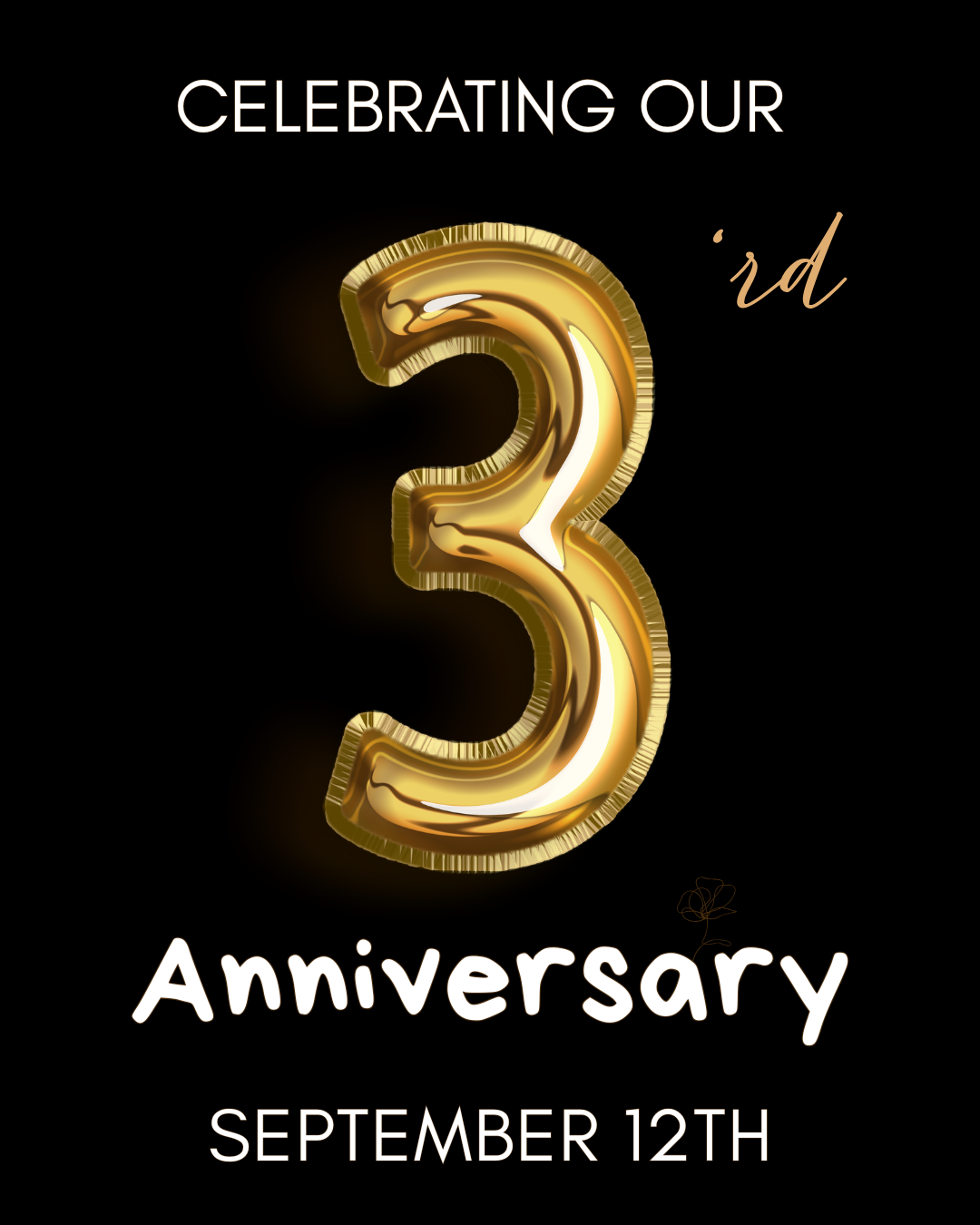 3 Year Anniversary Party