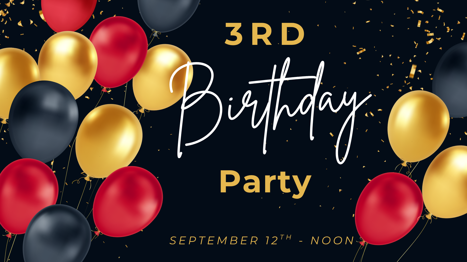 3 Year Anniversary Party