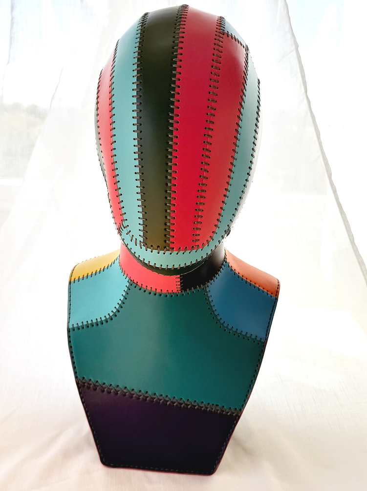 Patchwork Rainbow Mannequin Bust