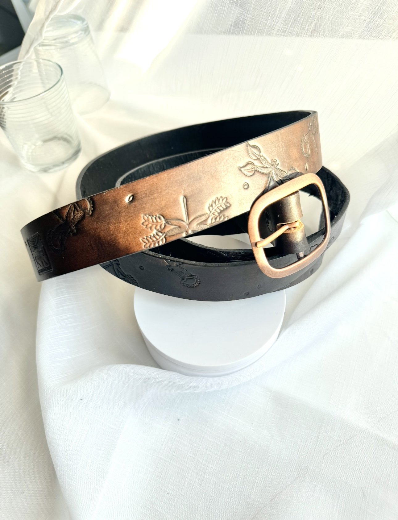 Stamped Dragonfly Belt