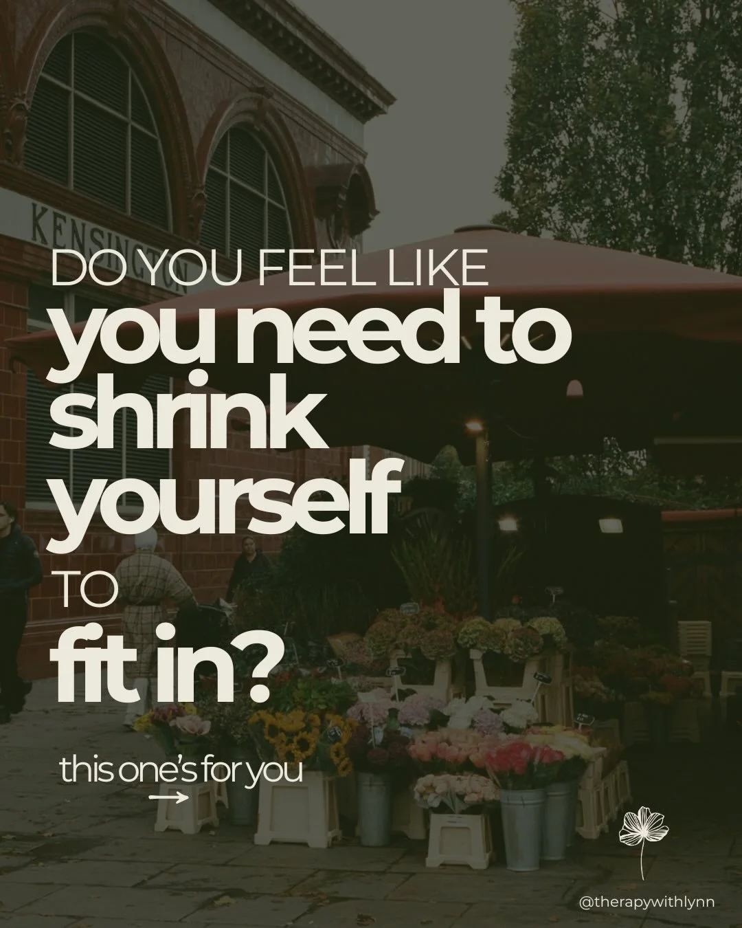 Shrinking yourself is often a learned way of staying connected to others. It can however lead to feeling unseen or disconnected. Noticing the pattern gives us the space for change, and deeply connecting to others. 

&bull;
&bull;
&bull;
&bull;

#trau