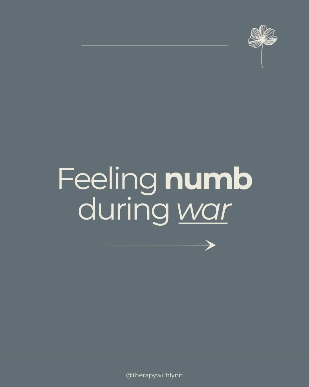 Under chronic and overwhelming stress, our nervous system might shift into shutdown, which can feel like numbness or disconnection. This is your mind and body&rsquo;s way of helping you cope.

&bull;
&bull;
&bull;
&bull;

#traumainformed #mentalhealt