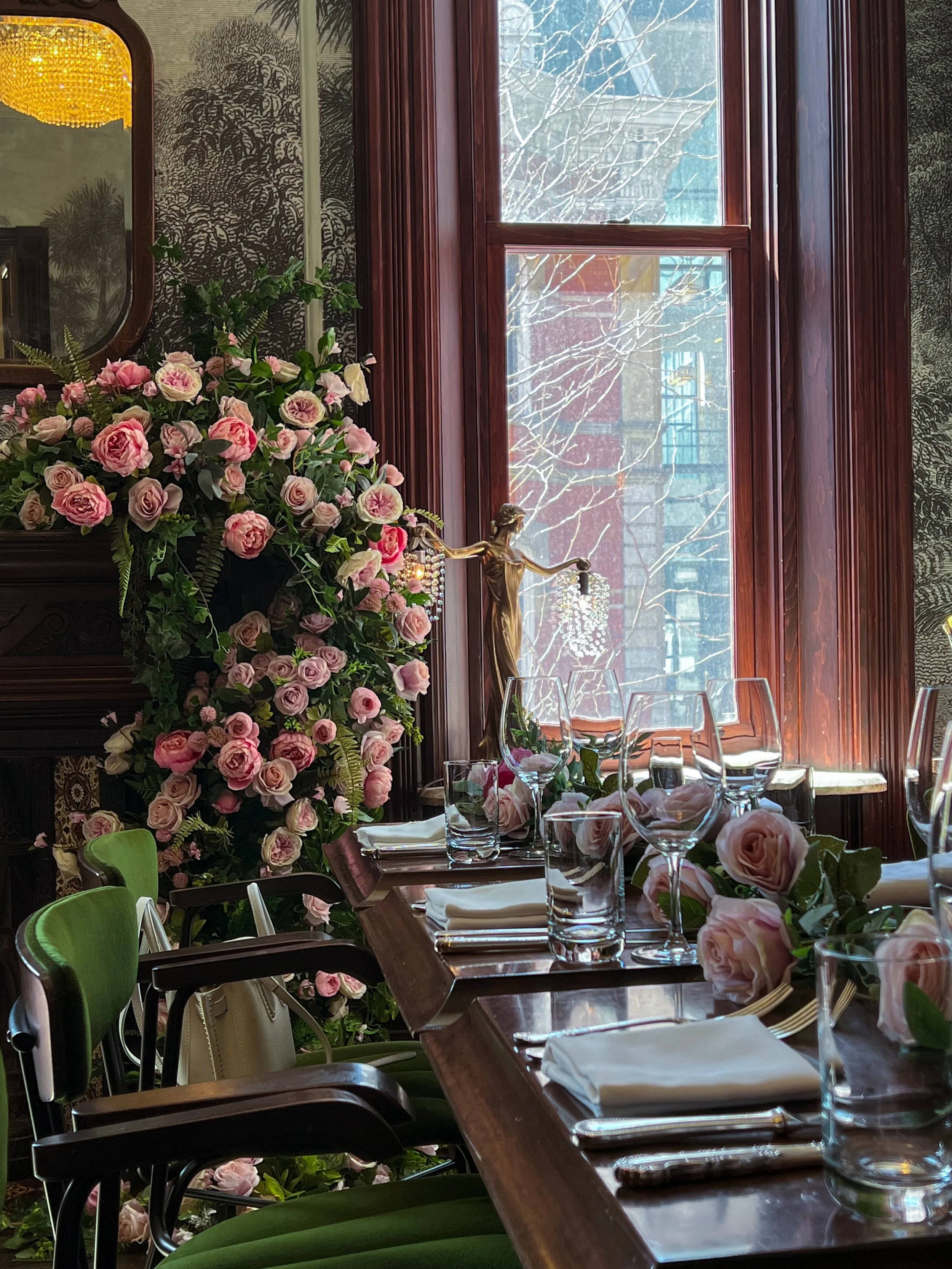 From the best angle, the view of the floral arch appears truly mesmerizing, captivating all with its amazing beauty and enchanting allure.