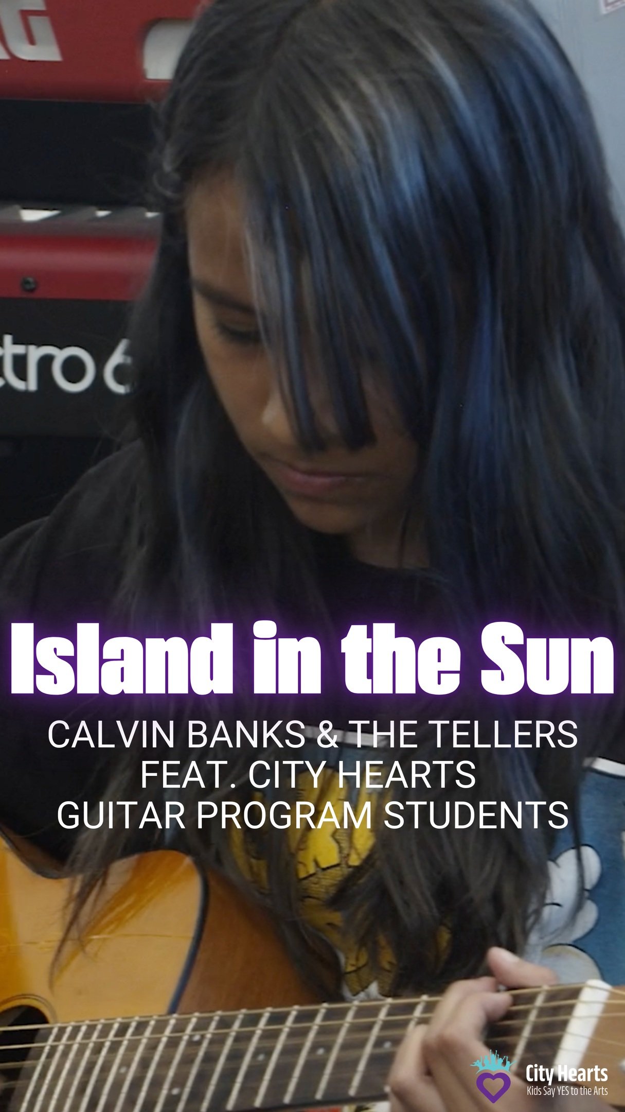 Scott Shriner (@sgs711), Grammy-winning artist and bass guitarist of the legendary band Weezer, sent a personal message to our Guitar Program students earlier this year after learning they were practicing his band’s hit song, Island in the Sun.