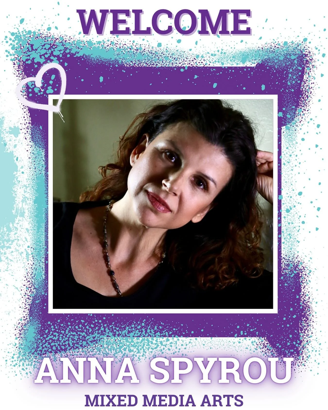 As we gear up for Year #41, we proudly welcome Anna Spyrou to our Teaching Artist staff, where she’ll be teaching Mixed Media Arts! π
Anna is a multidisciplinary artist, filmmaker, and educator with a diverse background in visual storytelling