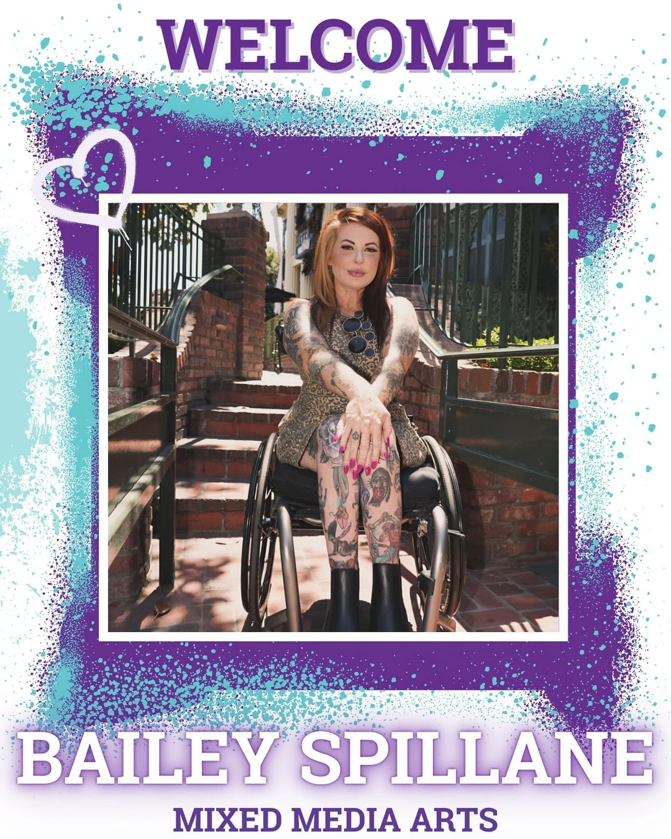 City Hearts is ecstatic to introduce the newest Teaching Artist to our dynamic team: Bailey Spillane!
Bailey is an artist and educator with nearly a decade of classroom experience, teaching visual arts to students from preschool through middle scho