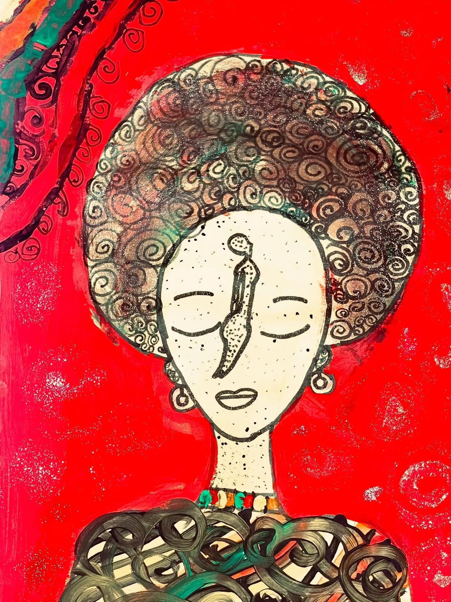 A huge shoutout to our Mixed Media students at McKinley Integrated Arts School in Compton for their incredible recent work, led by our fabulous Visual Arts Teaching Artist, Anna Spyrou!

Our 7th and 8th grade students explored pattern, symbolism, and