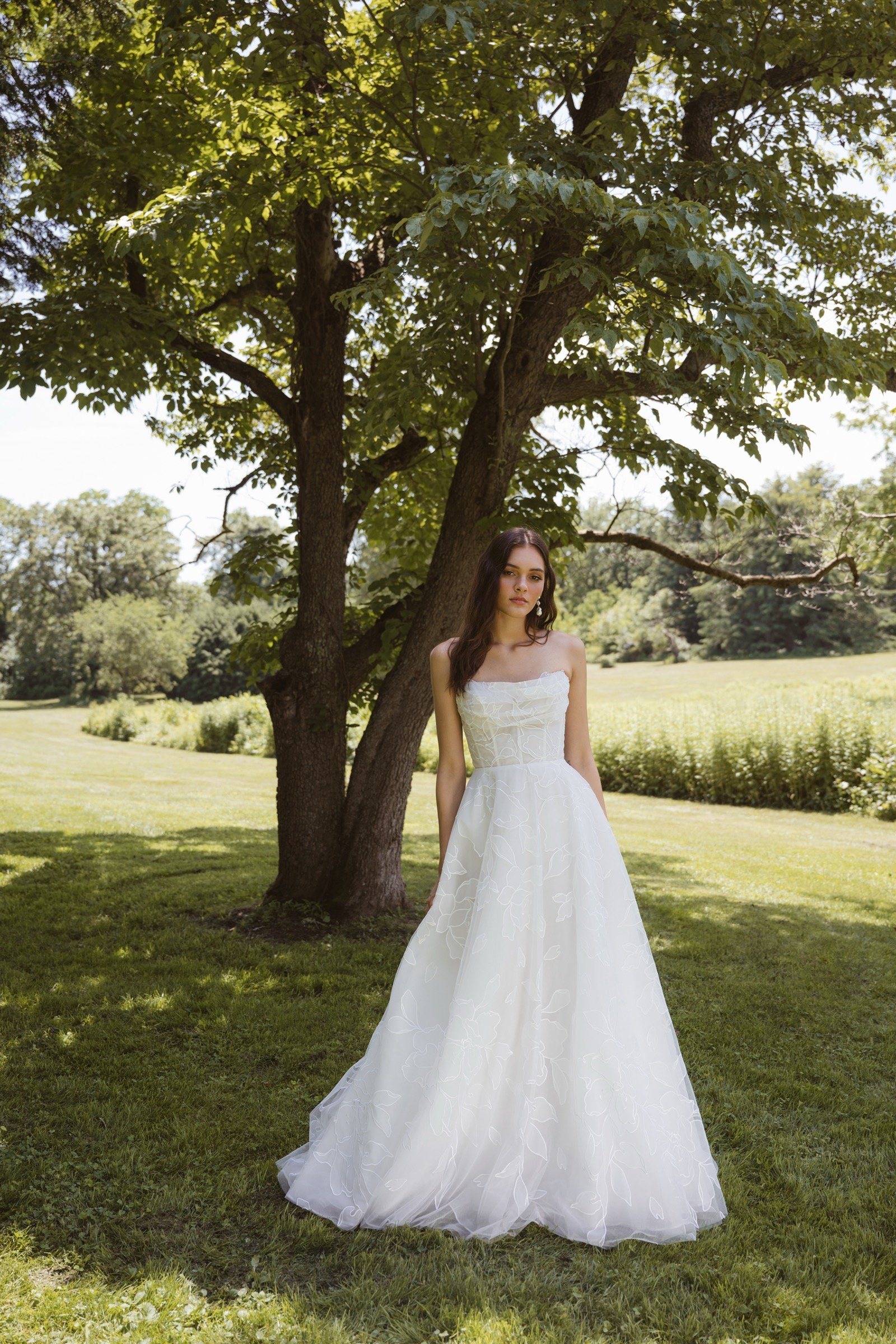 Lorelai Brautkleid von Jenny Yoo mit drapiertem Oberteil und Herzausschnitt