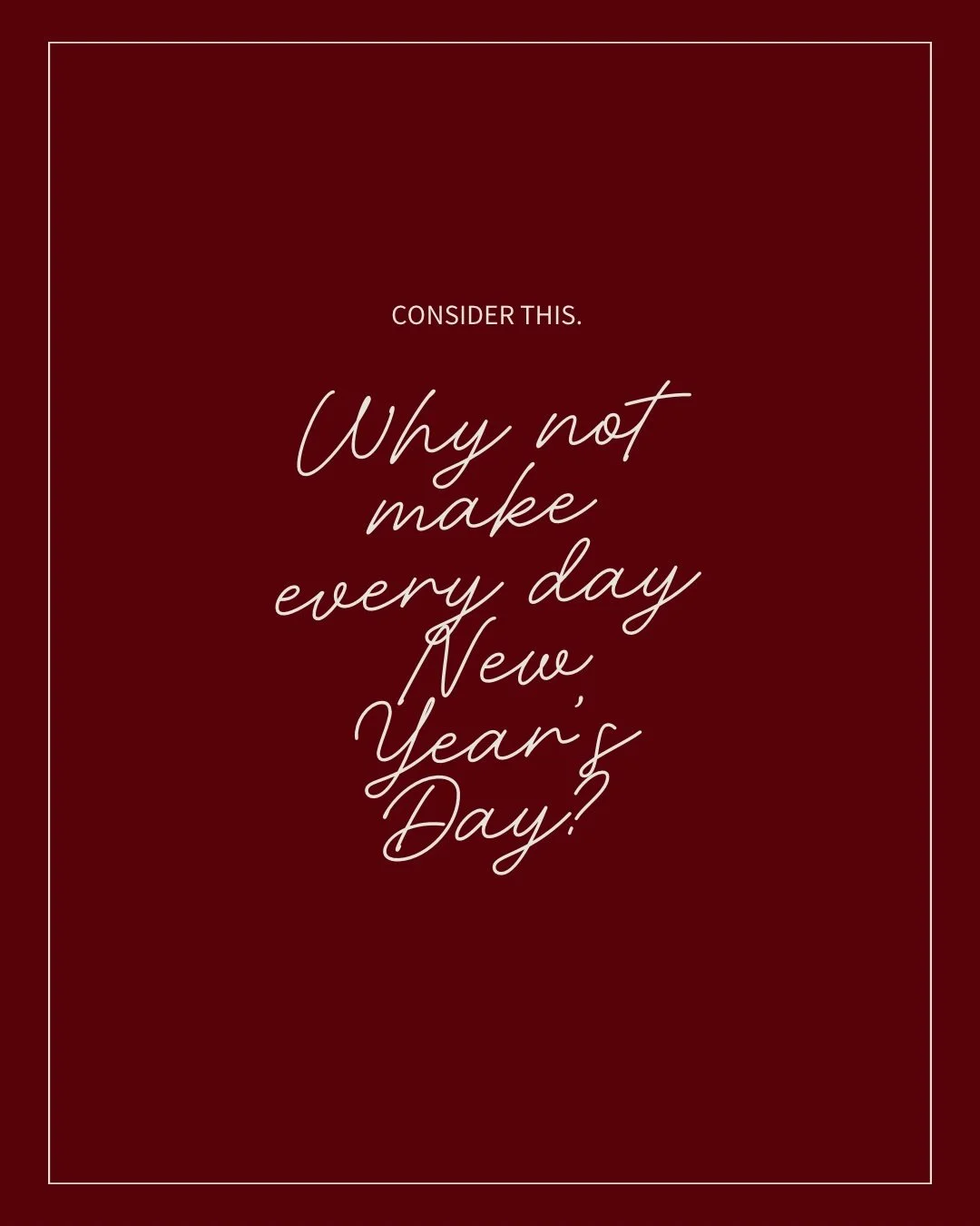 Everyday is an invitation to begin again. Not with pressure or perfection, but with presence and intention. Happy New Year 🌿💞✨