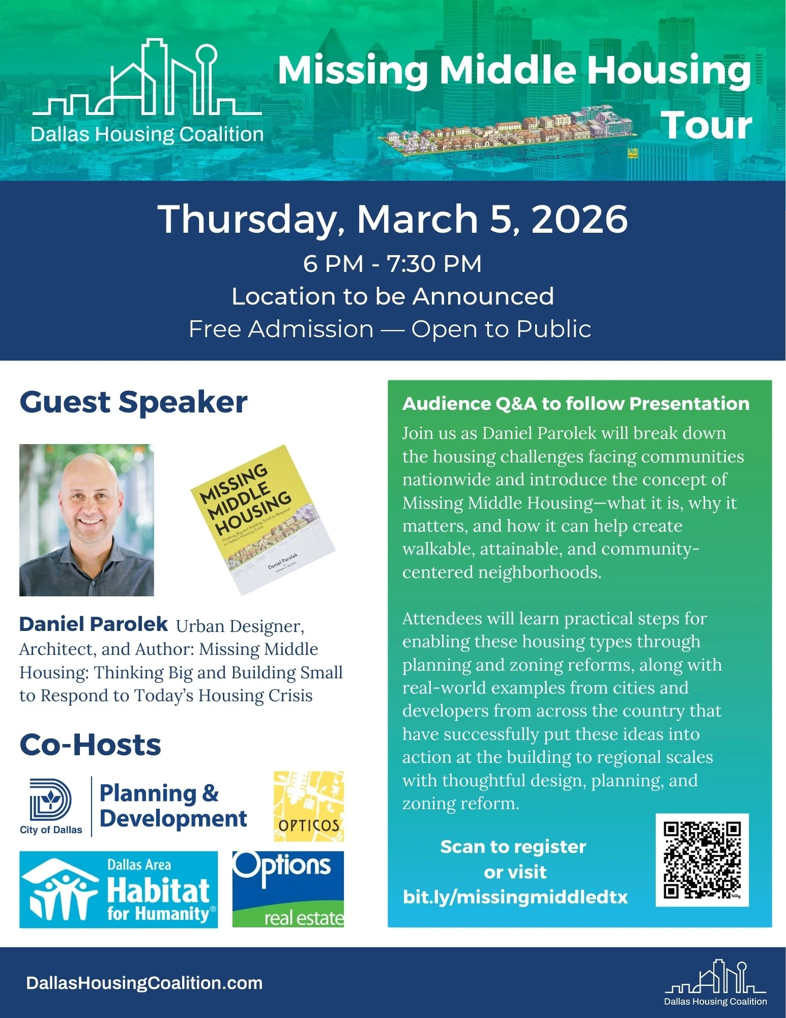 Hear from Daniel Parolek, author of Missing Middle Housing: Thinking Big and Building Small to Respond to Today's Housing Crisis