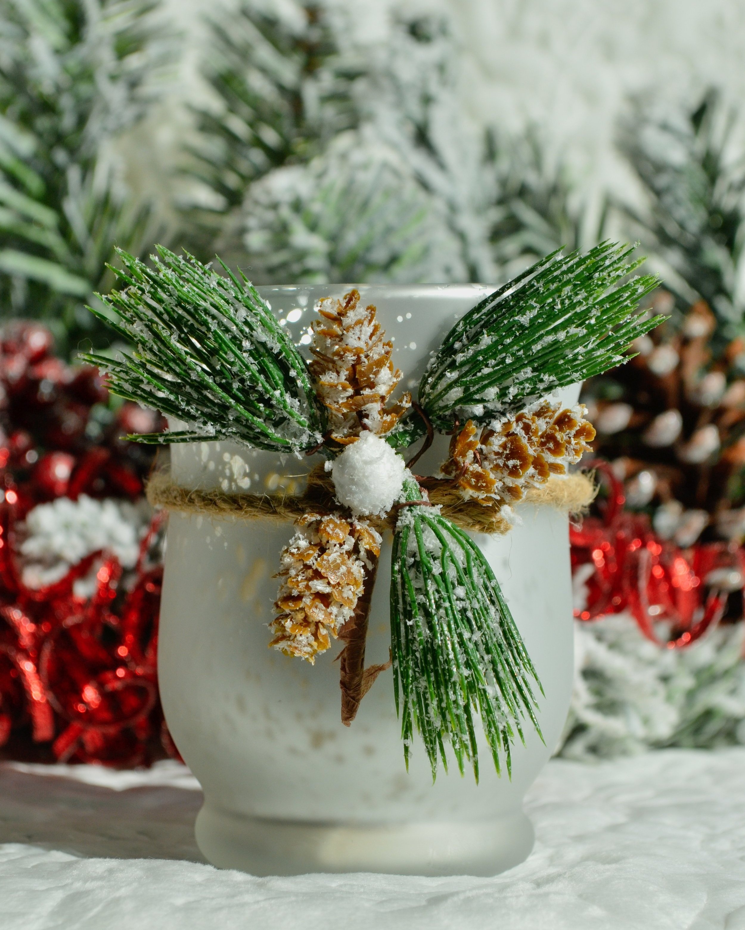 Frosted Pine Candle