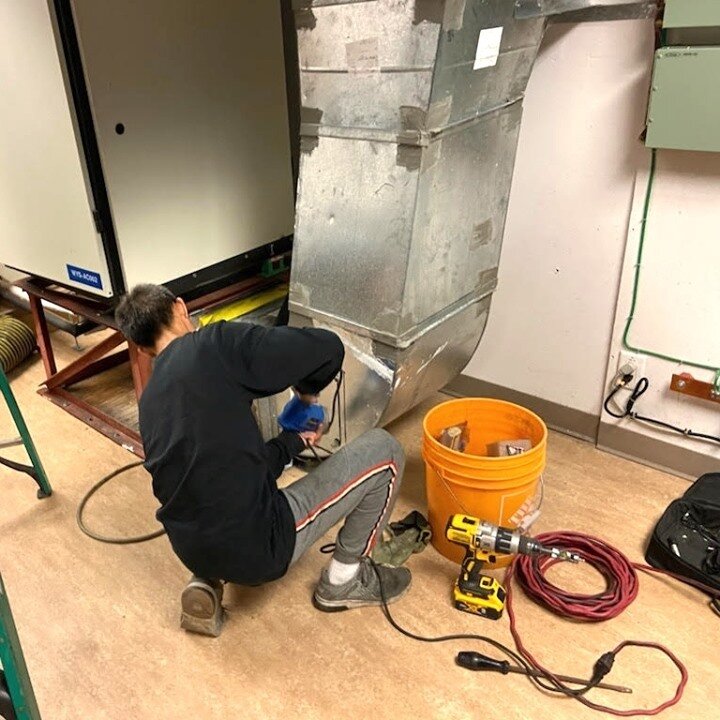 Patches are going on! Access points range from small holes for optical imaging to entry panels large enough to accommodate service personnel entry and bulkier equipment. When we can be in the duct work, we will be!