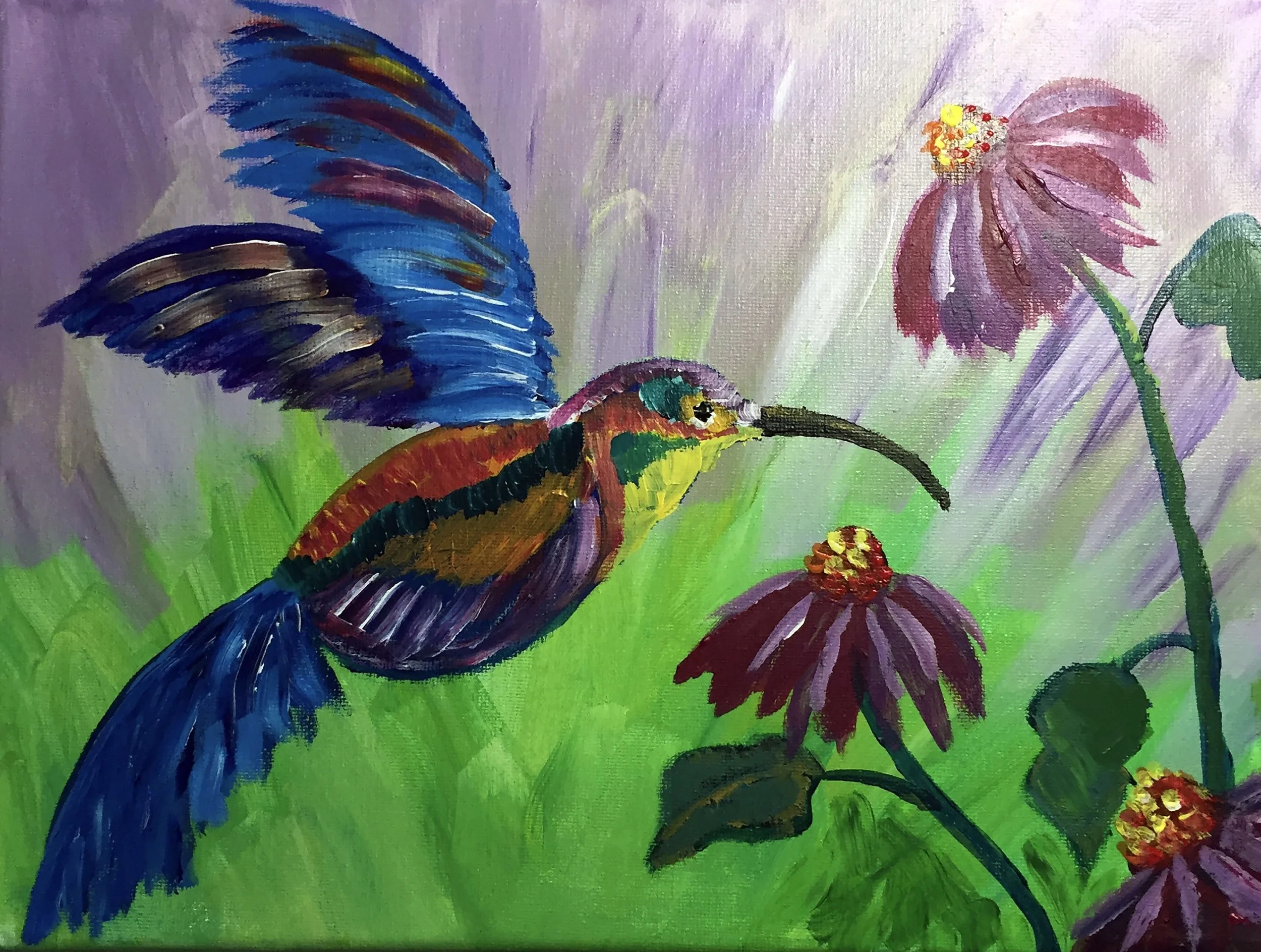 Hummingbird - Acryic Painting