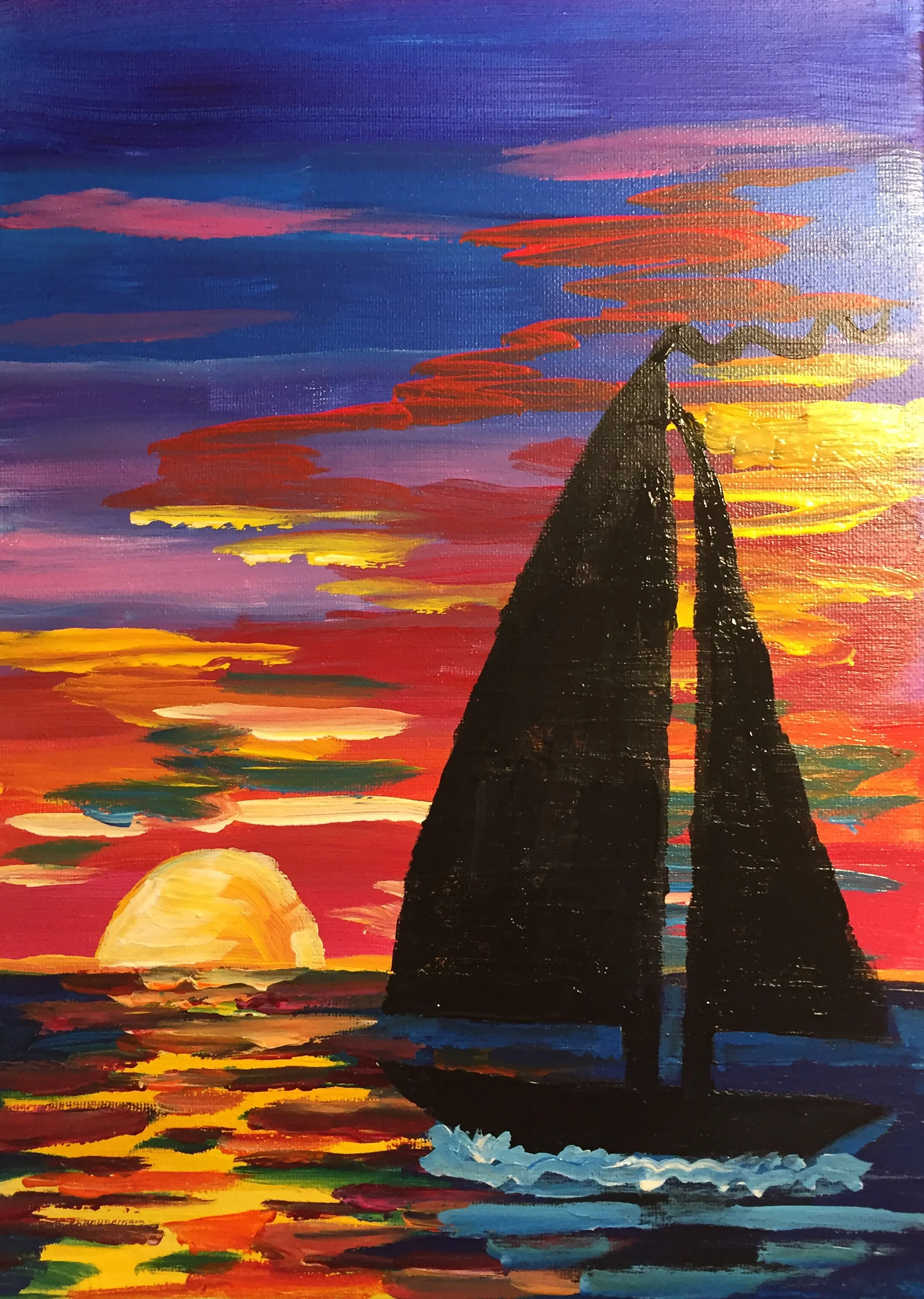 Sailboat - Acrylic Painting