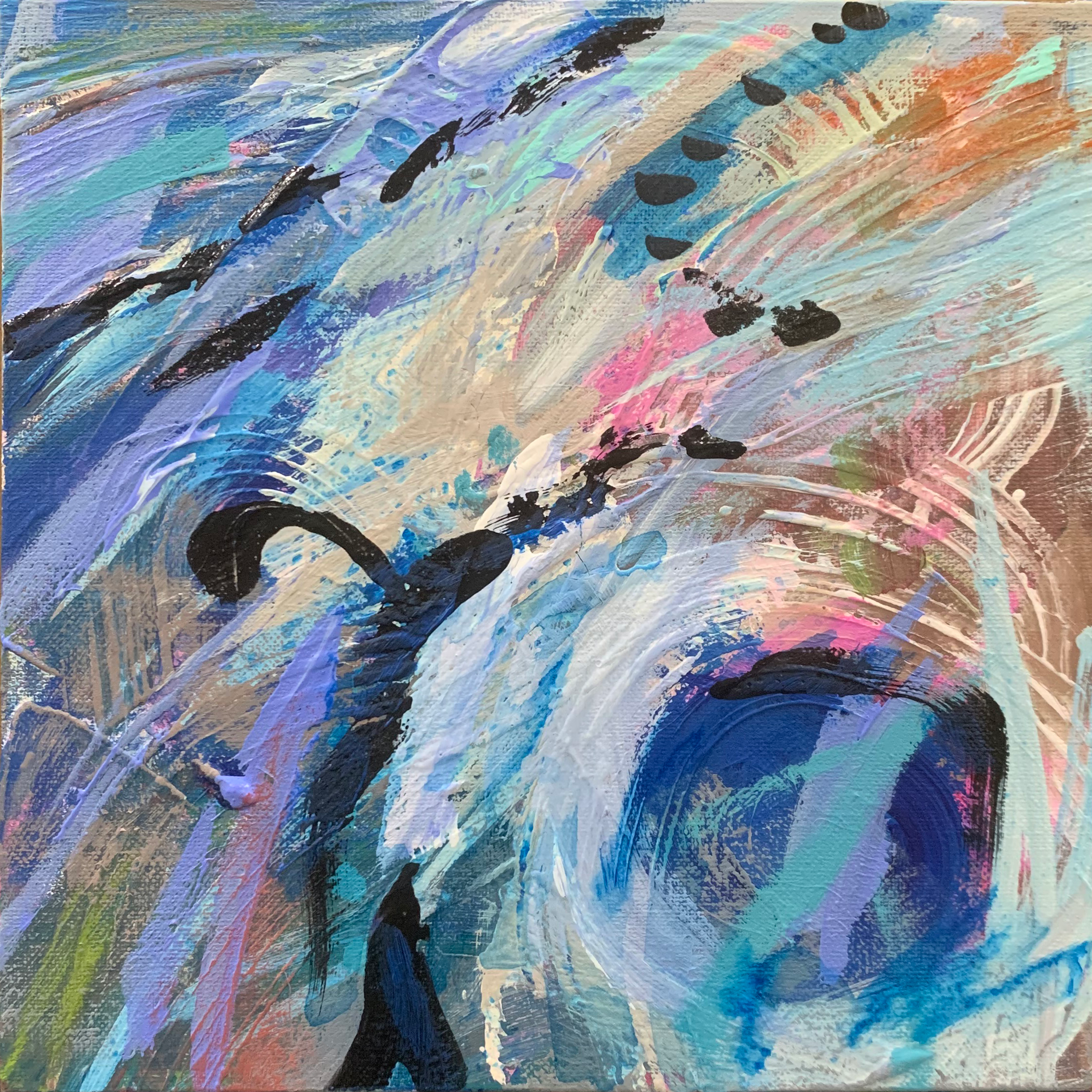 Blue Cavern
12" x 12", Acrylic on canvas
