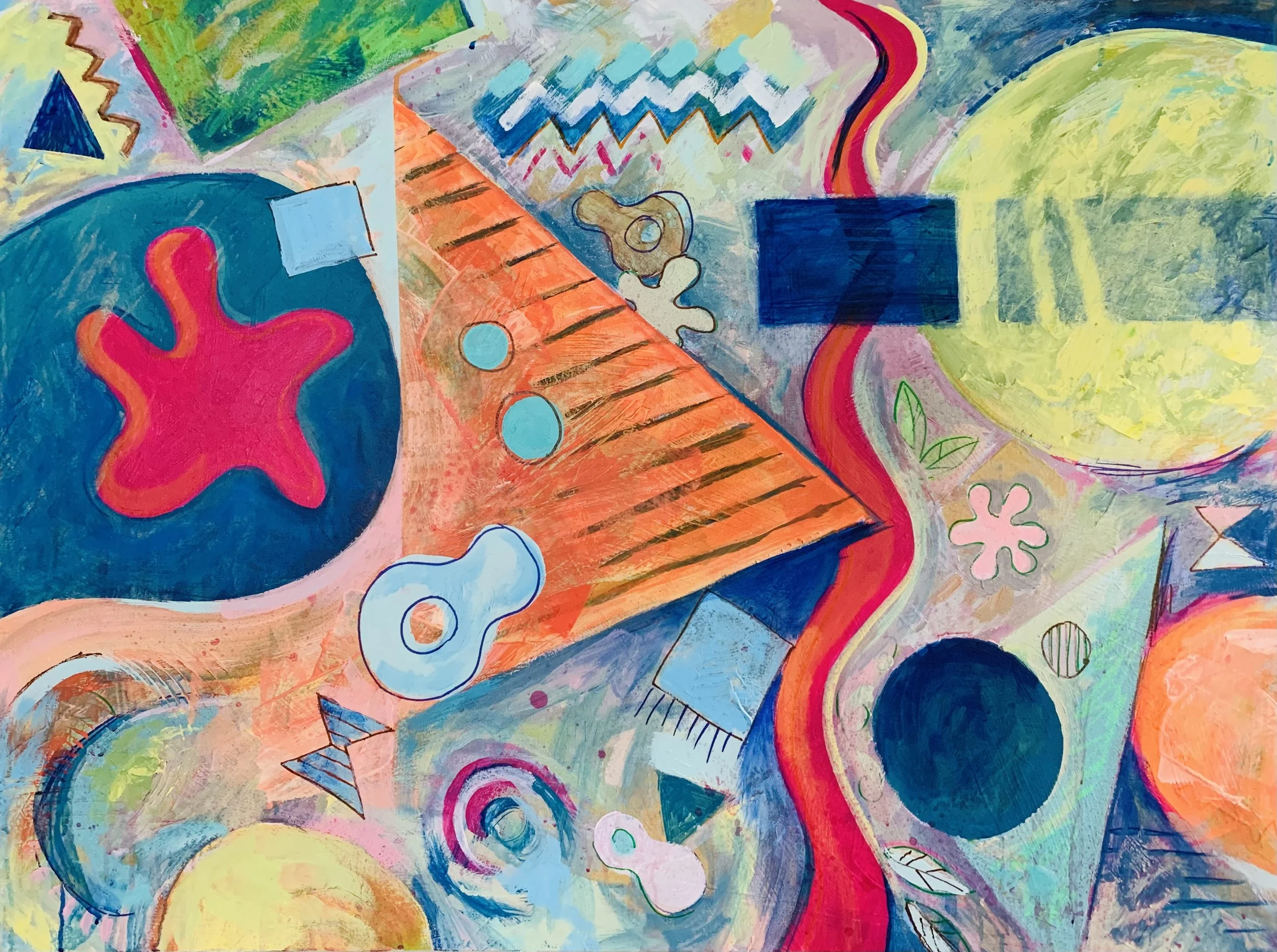 Carnivale,
40" x 30", Acrylic on canvas
