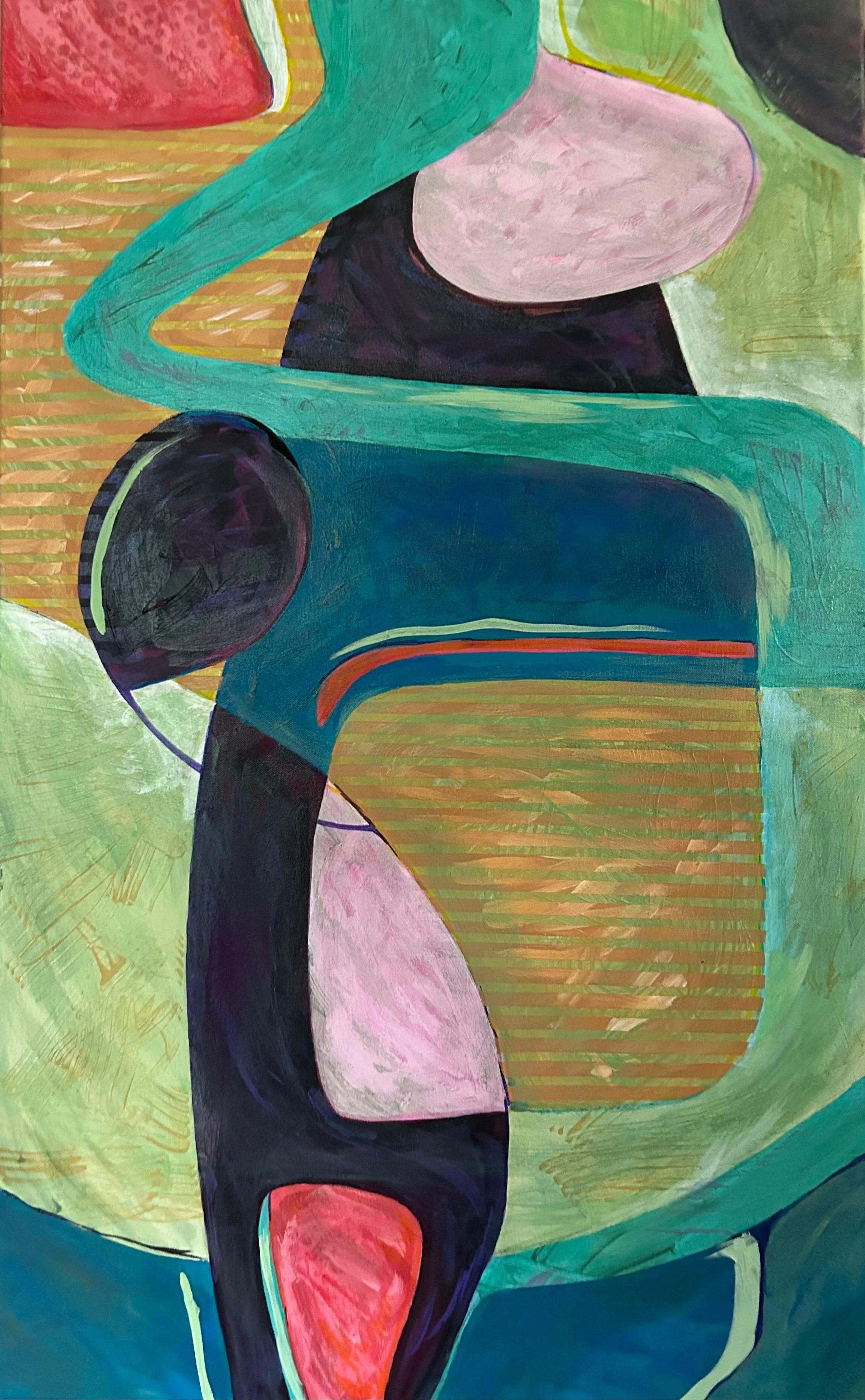 Contraction, 25" x 40", Acrylic on canvas