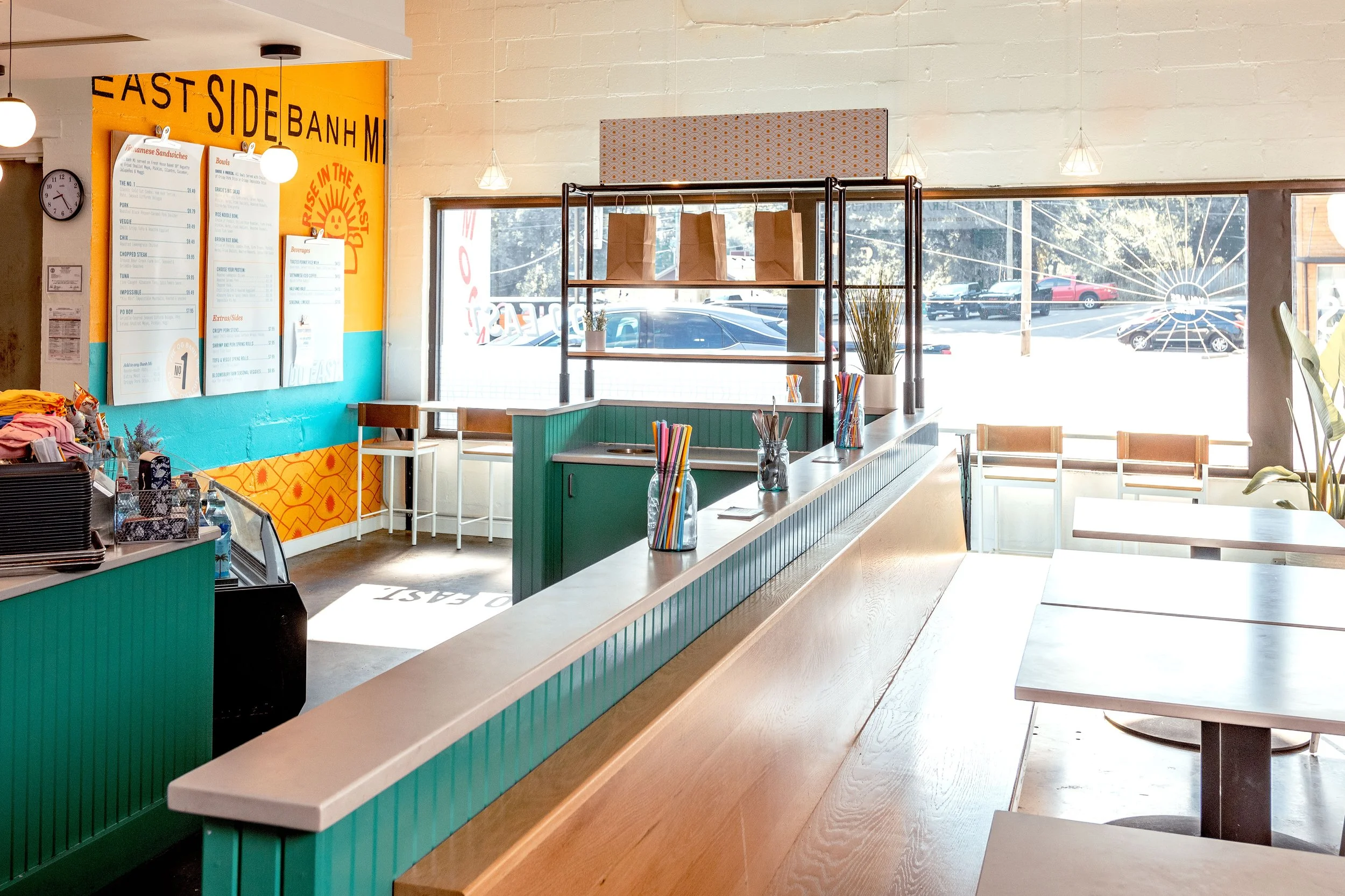 Inside of east side banh mi