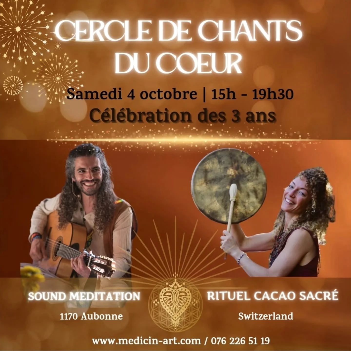 𓆃 3 ans de C&oelig;ur &amp; de Voix&nbsp;🎶&hearts;️

Trois ann&eacute;es &agrave; chanter ensemble, &agrave; ouvrir nos c&oelig;urs, &agrave; tisser des liens d'amour et de gu&eacute;rison.

Le SAMEDI 4 OCTOBRE, on c&eacute;l&egrave;bre cette belle
