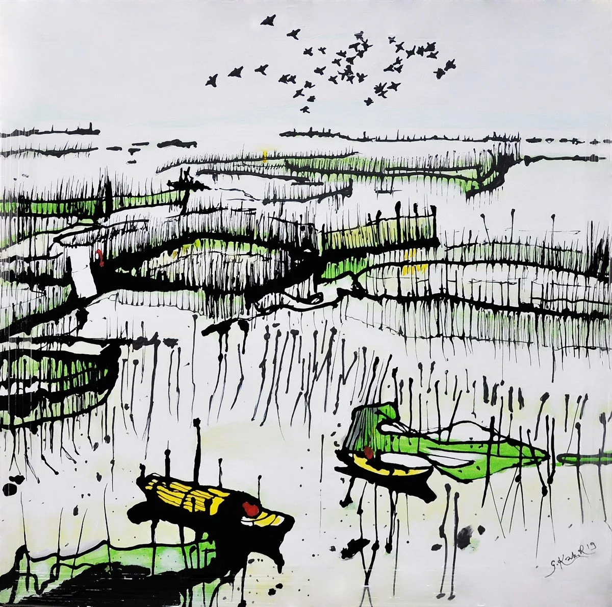 Green reeds