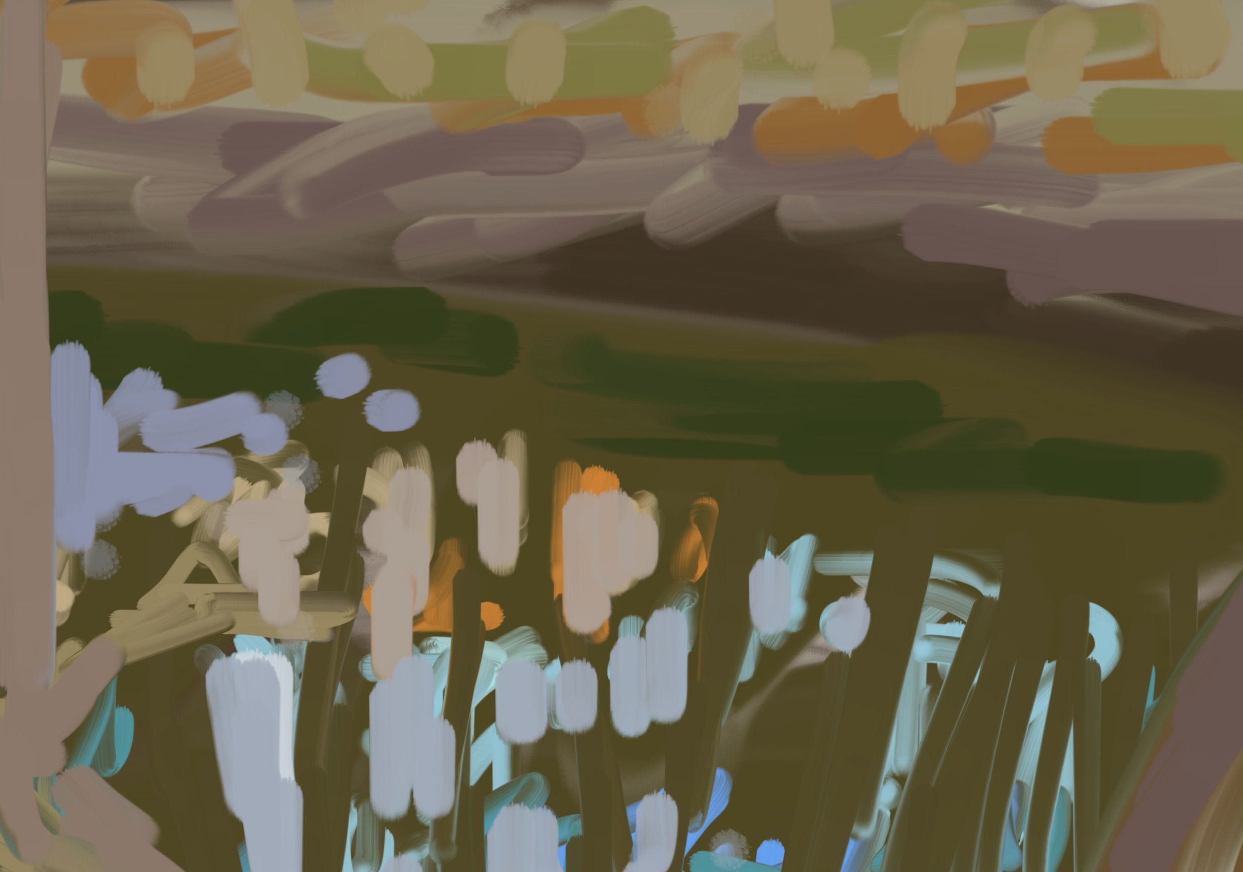 Beargrass, iPhone drawing, 2021
