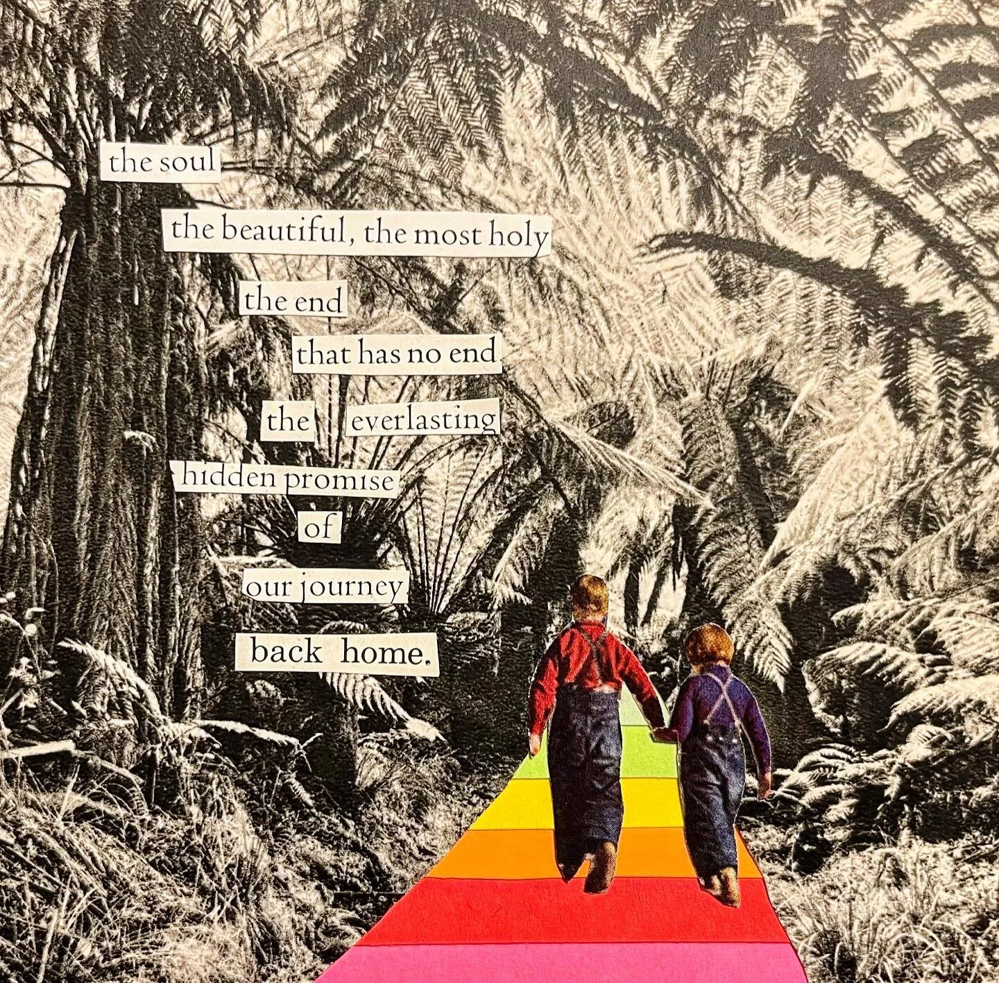 Oh Golden glow 
Of feeling 
Oh balm of love that 
Wraps our hearts
In a gauze of muslin,
Petals of rose 
against our skin. 

Sing us your song of solace,
Sing it upon the wind.

&ldquo;Oh dear child, 
what is loved is never lost, 
what is loved is ne