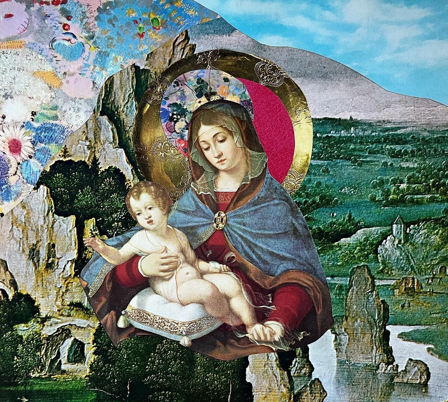 I created this piece several weeks ago and was at first intending to add to it (maybe a blossoming flower beneath, a few radiating rays of light, a deer or a jaguar in the foreground), but nothing seemed to fit right into the scene. Anything added, s