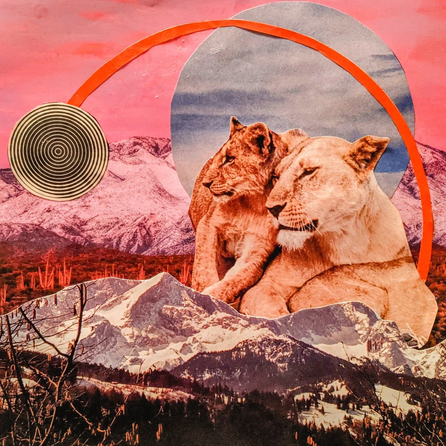 "Do you see it, my love?," the mother says, as she nestles closely to her child. 

"It's almost like a star, but so much closer than I've ever seen. I feel like I can almost hear it speak," the child whispers with awe, a slight fe