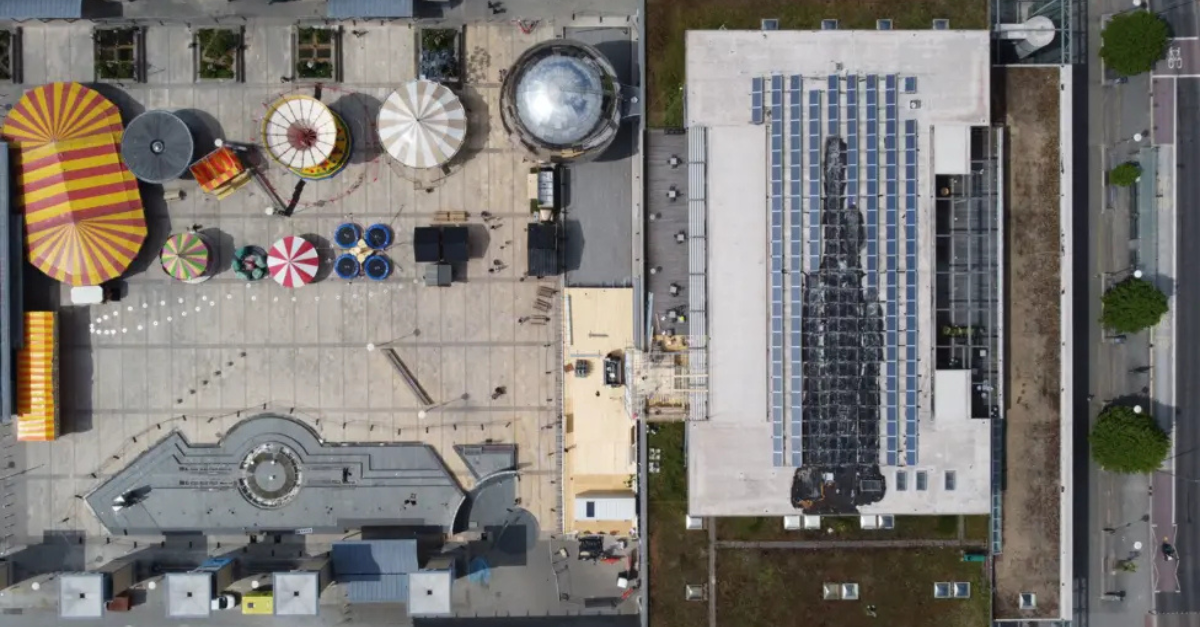 We The Curious Solar Fire from above