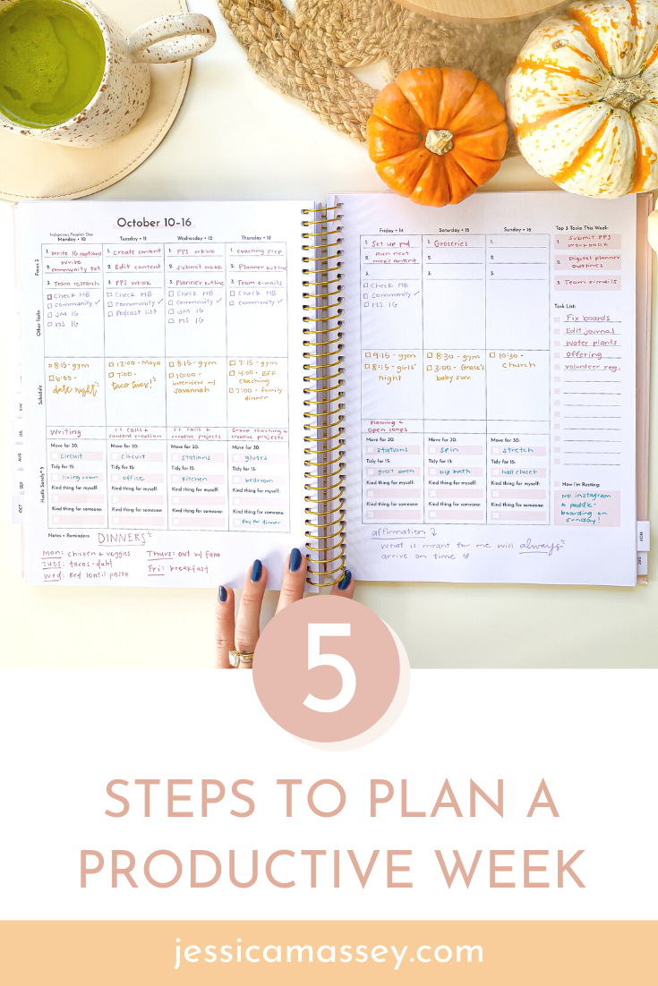 How to Plan a (Peacefully) Productive Week — Hustle Sanely® by Jess Massey