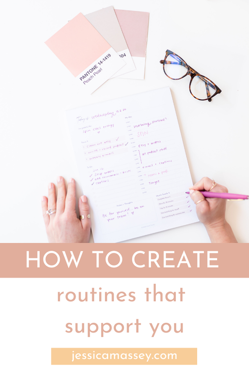 Someone Making A Routine How to Create Routines That Don't Stress You Out — Hustle Sanely® by ...