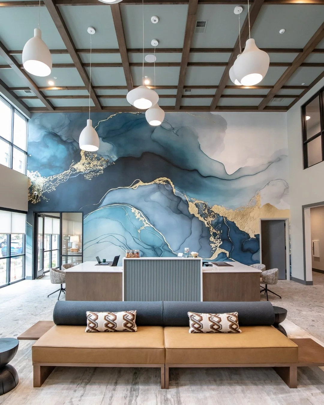 Our newest project is live on the site - Rowe MKE!
Situated on the Milwaukee River, this multifamily community channels the city’s urban energy through a luxe, biophilic lens. Mineral blues, warm neutrals, and rich textures create a serene yet