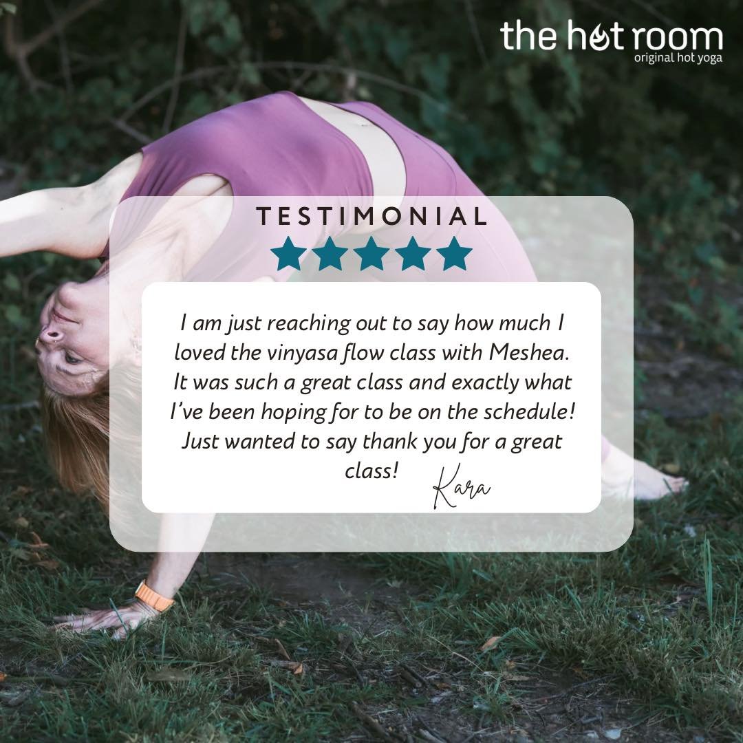 Testimonial Tuesday! Thanks for sharing the LOVE!

#YogaJourney #yogacommunity #moveyourbody #thehotroomtn